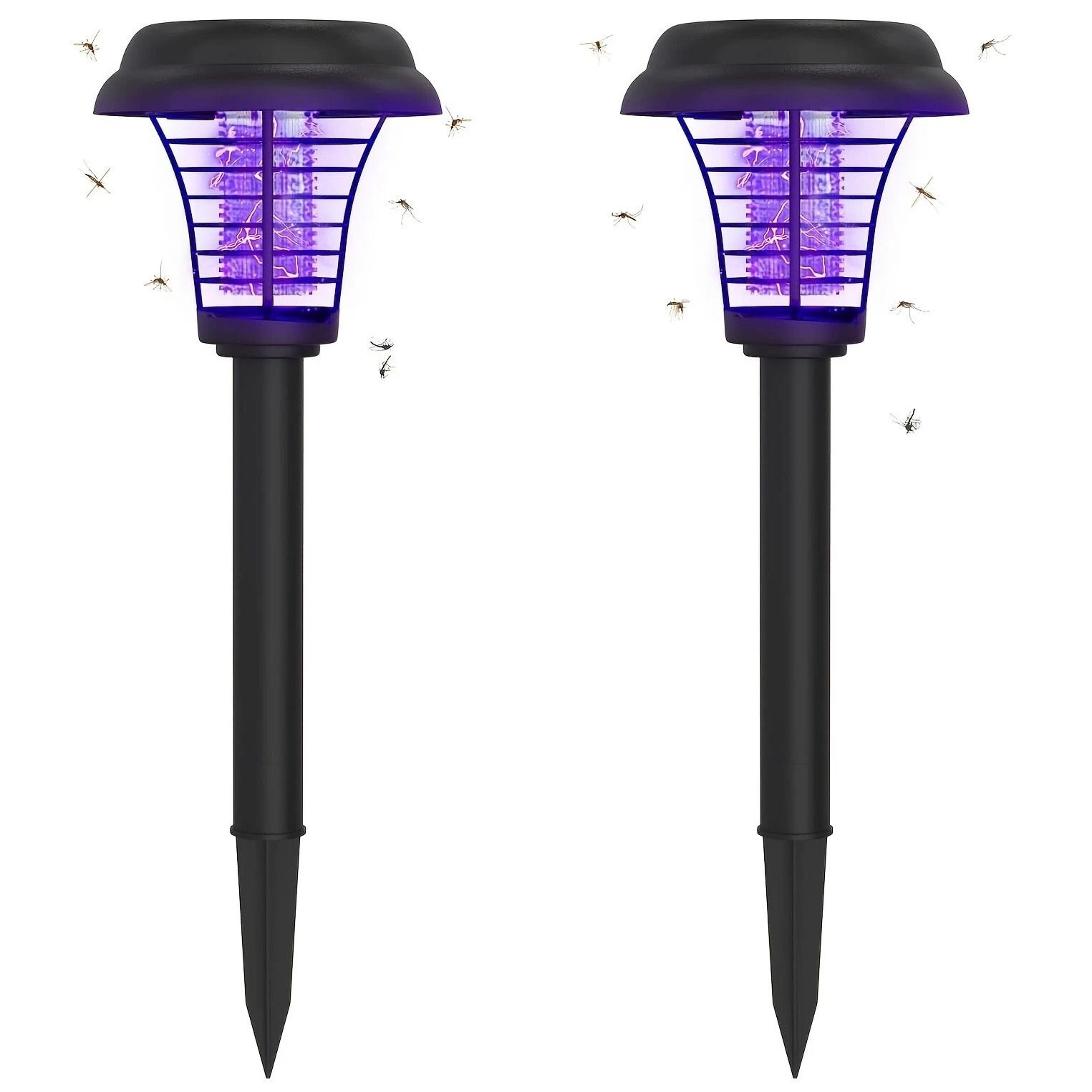 solar outdoor mosquito zapper lamp quiet bug trap for patio garden camping