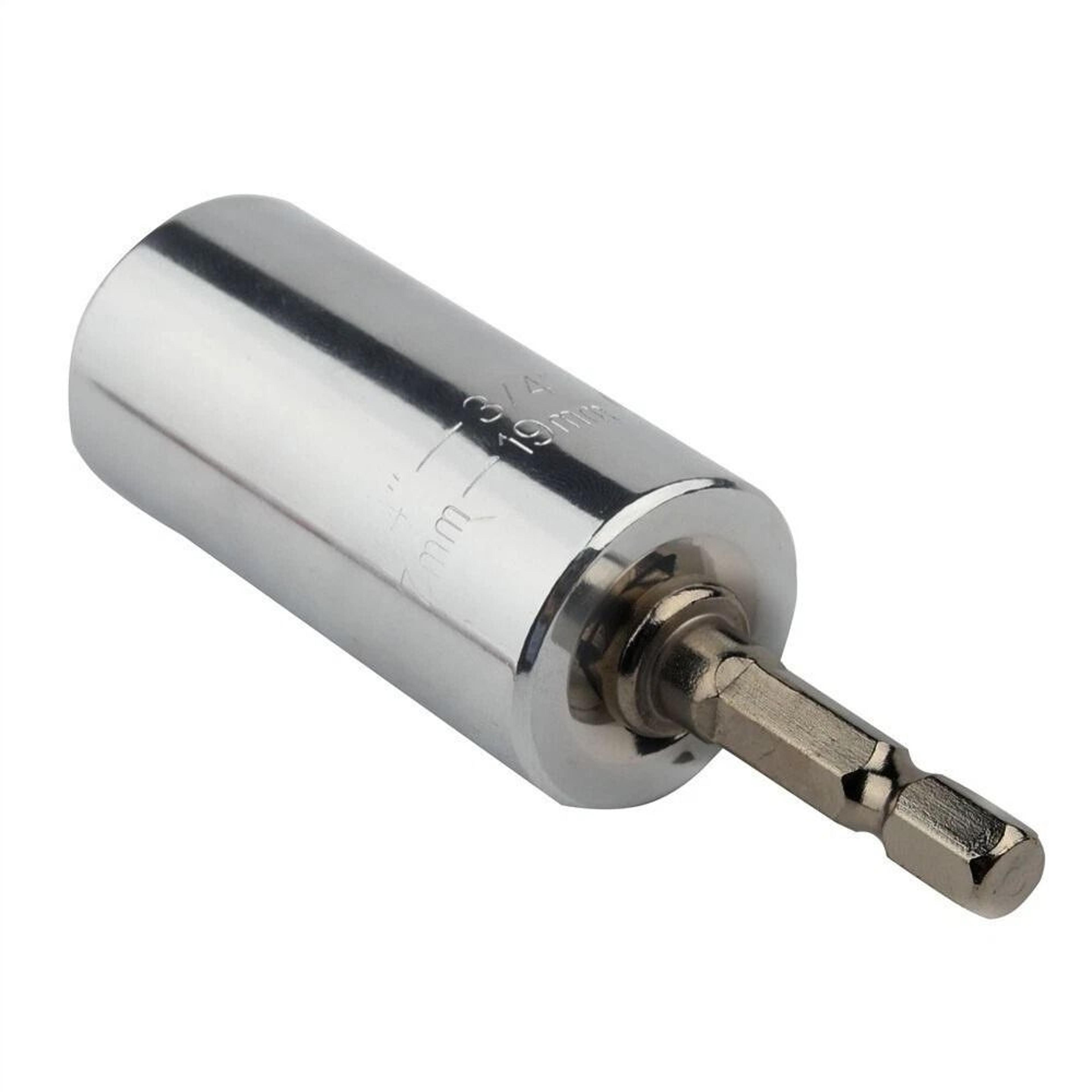 Universal Socket Wrench With Power Drill Adapter Grip Socket Set 2