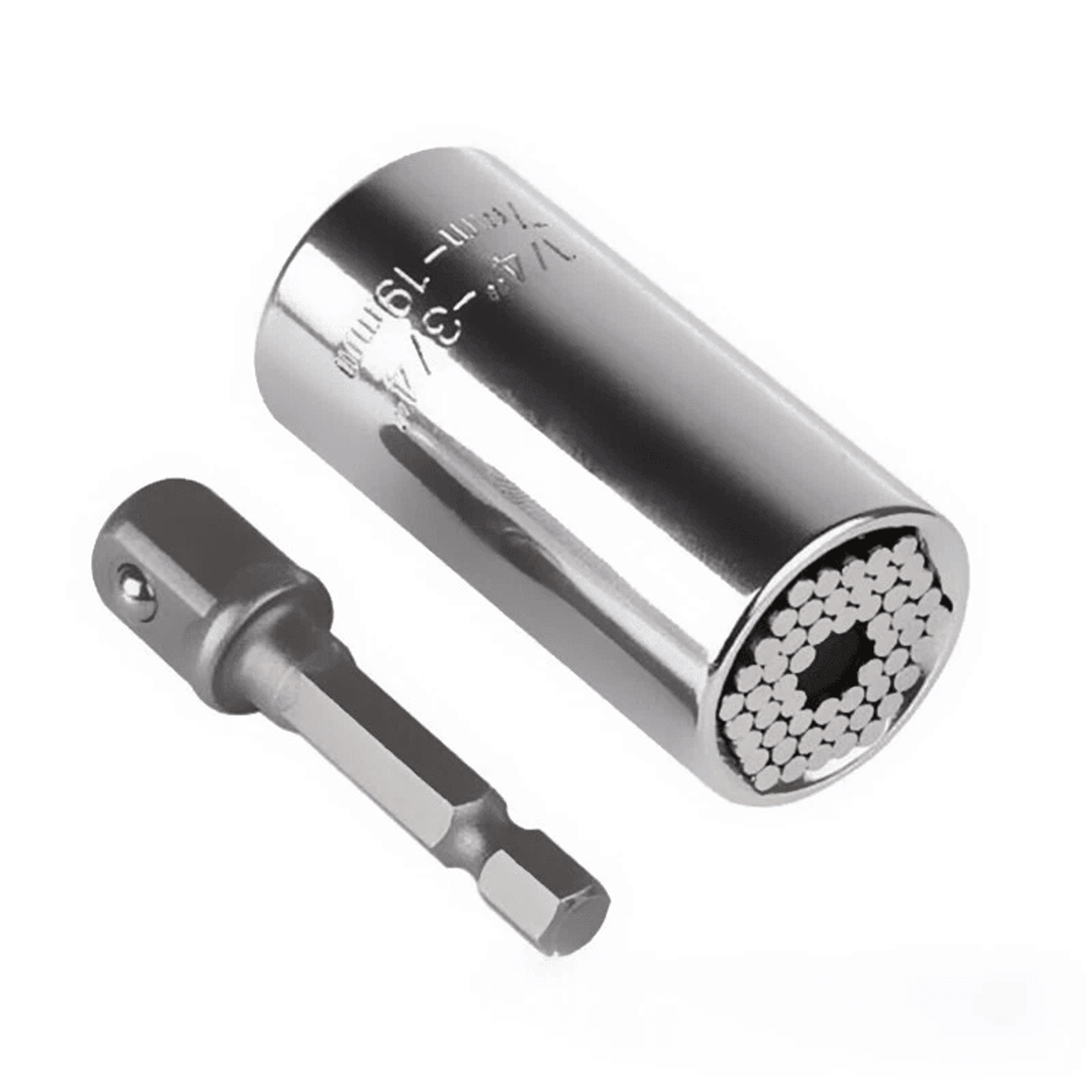 Universal Socket Wrench With Power Drill Adapter Grip Socket Set 3
