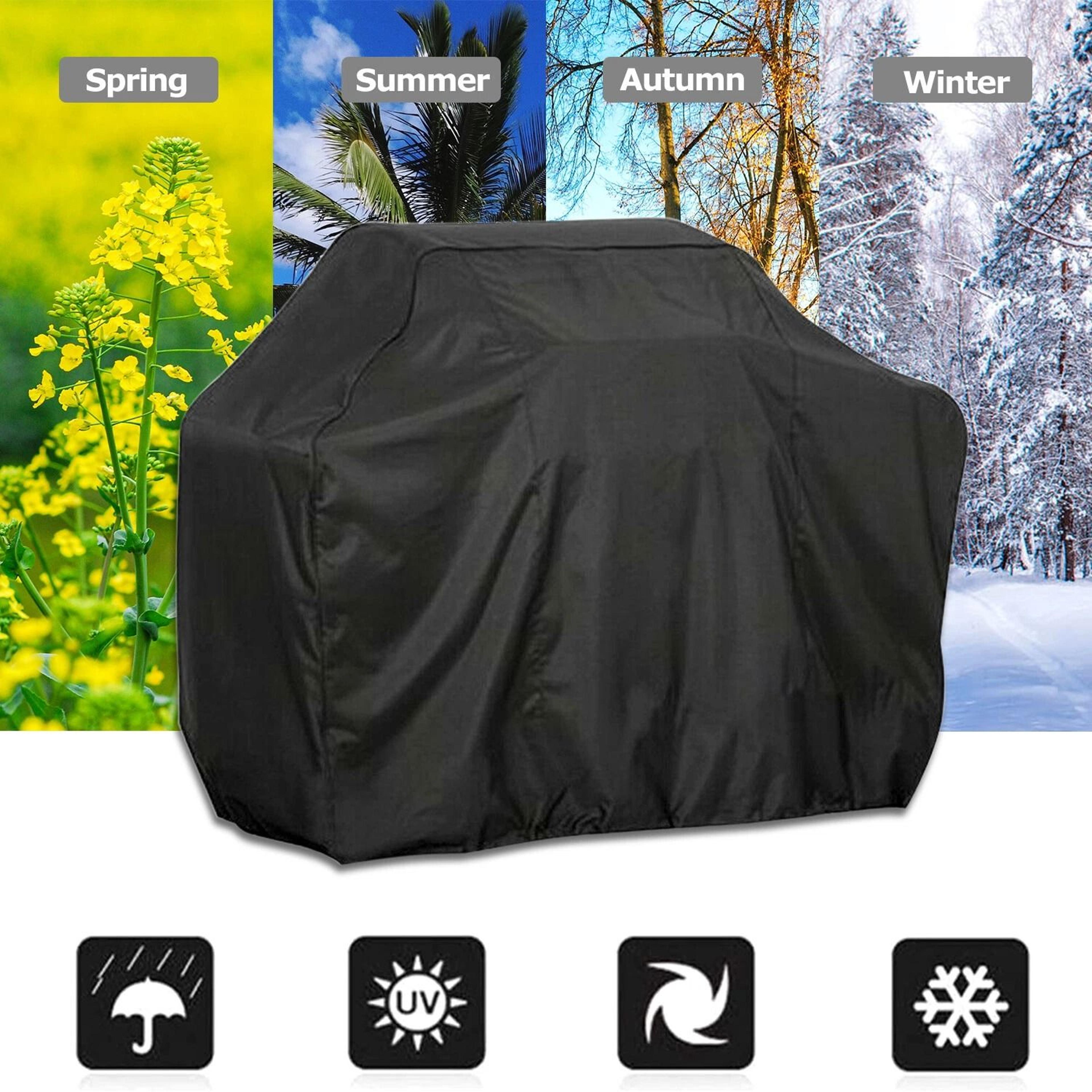57 Inch Waterproof BBQ Grill Cover Heavy Duty Outdoor Protector 1
