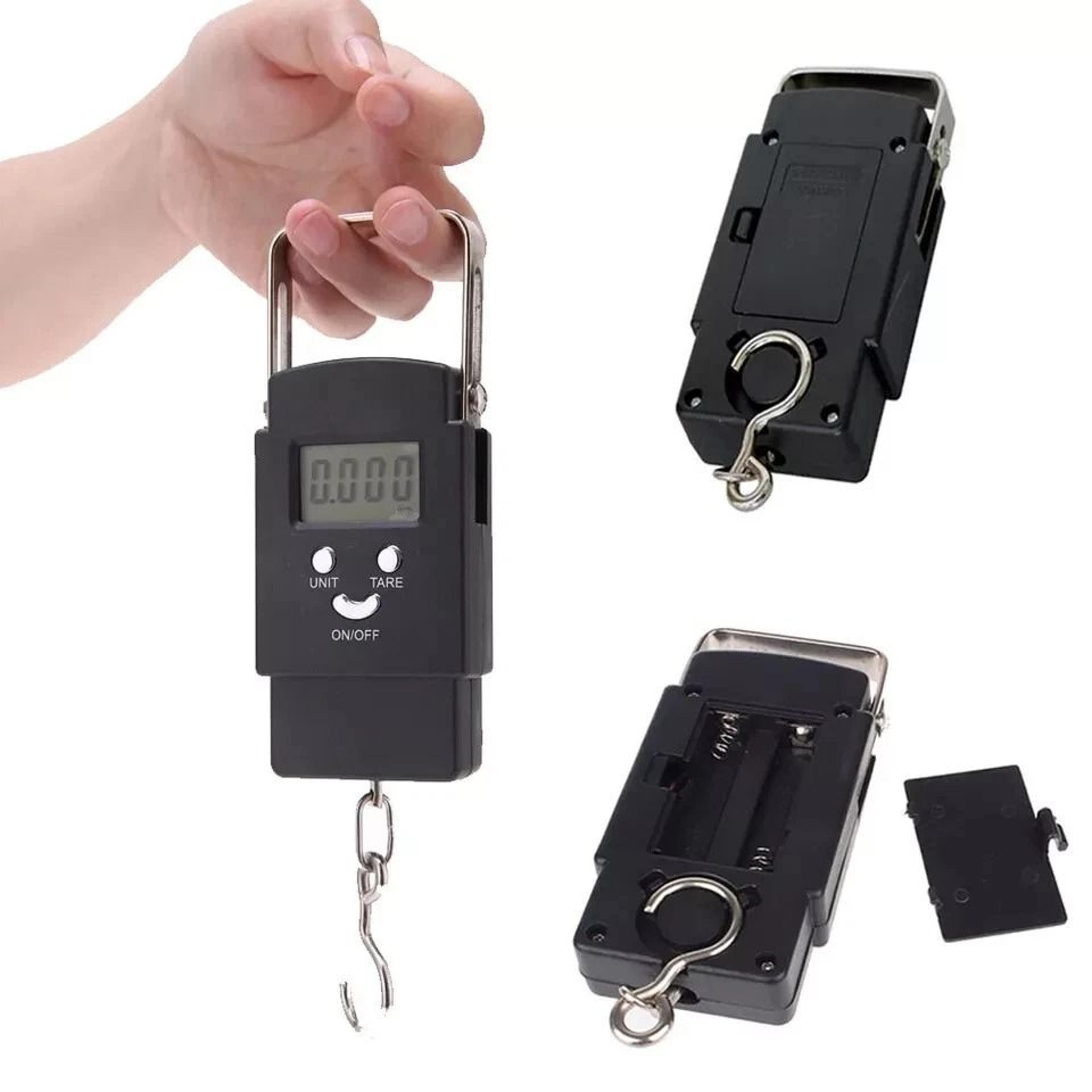 portable digital fishing and luggage scale lcd hanging hook weight scale
