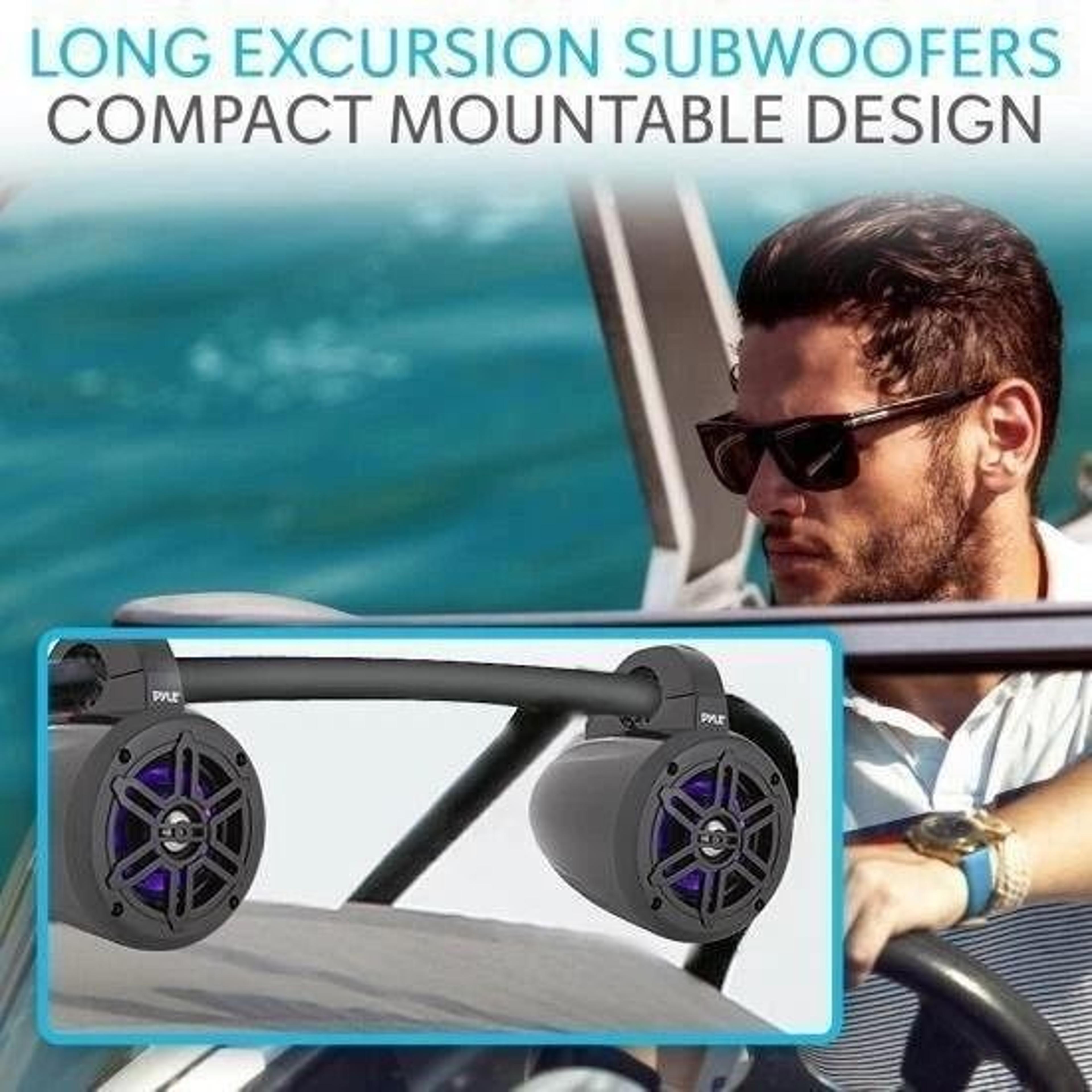 Bluetooth Marine Tower Speakers With LED Lights Speakers 4