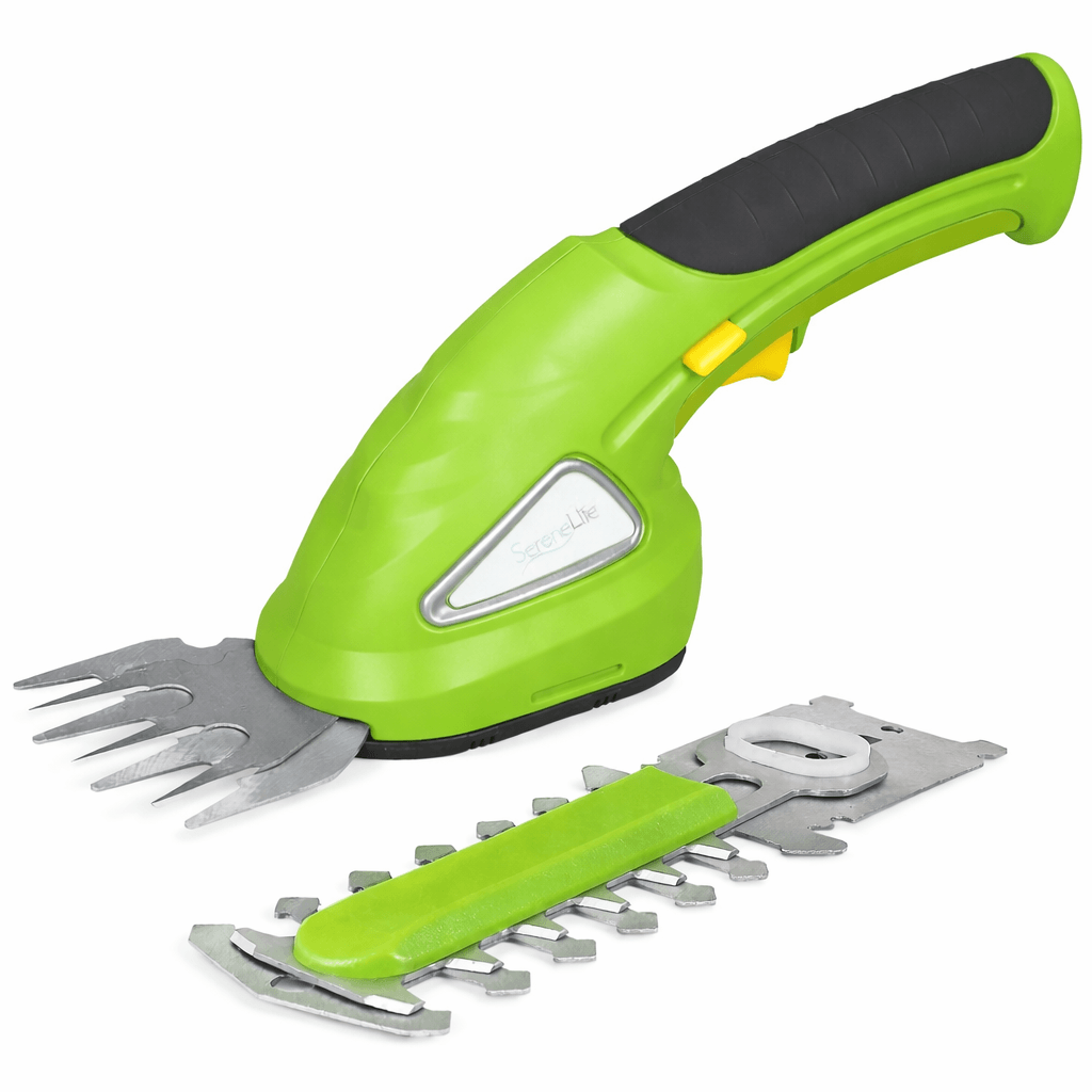 cordless grass shears and electric hedge trimmer with rechargeable battery