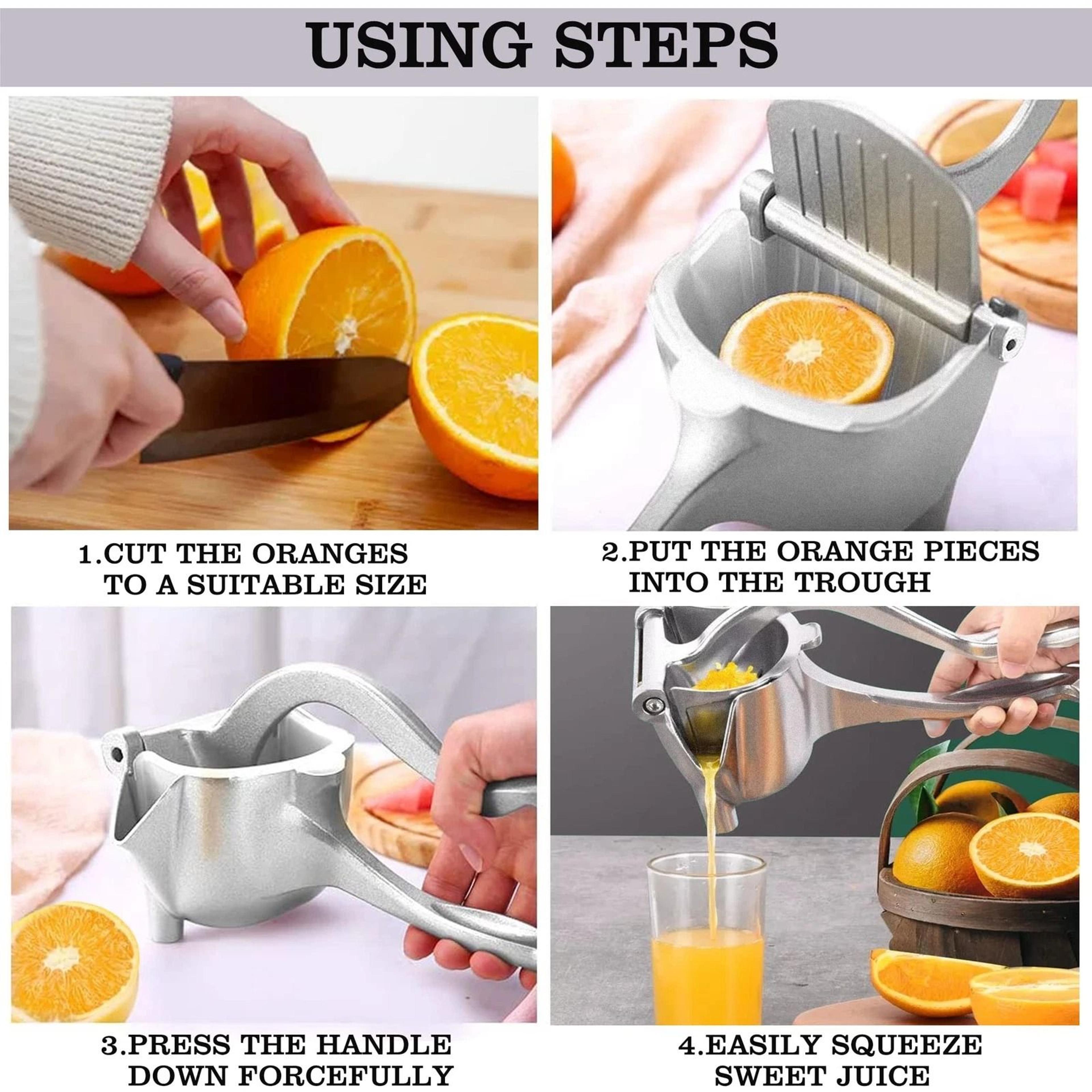 Heavy Duty Stainless Steel Lemon Squeezer Manual Citrus Press 4