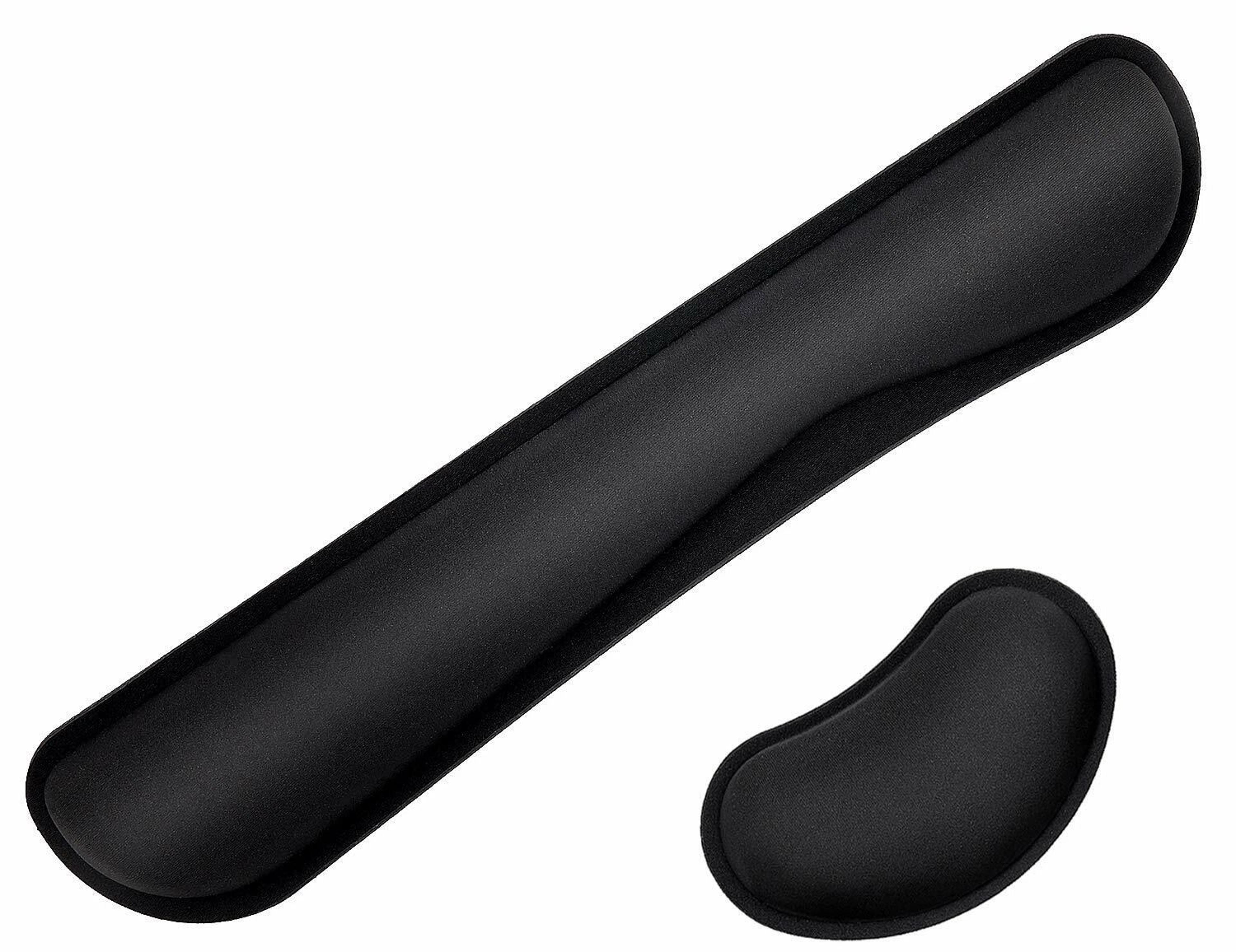 ergonomic keyboard wrist rest and mouse pad set with memory foam wrist rest support