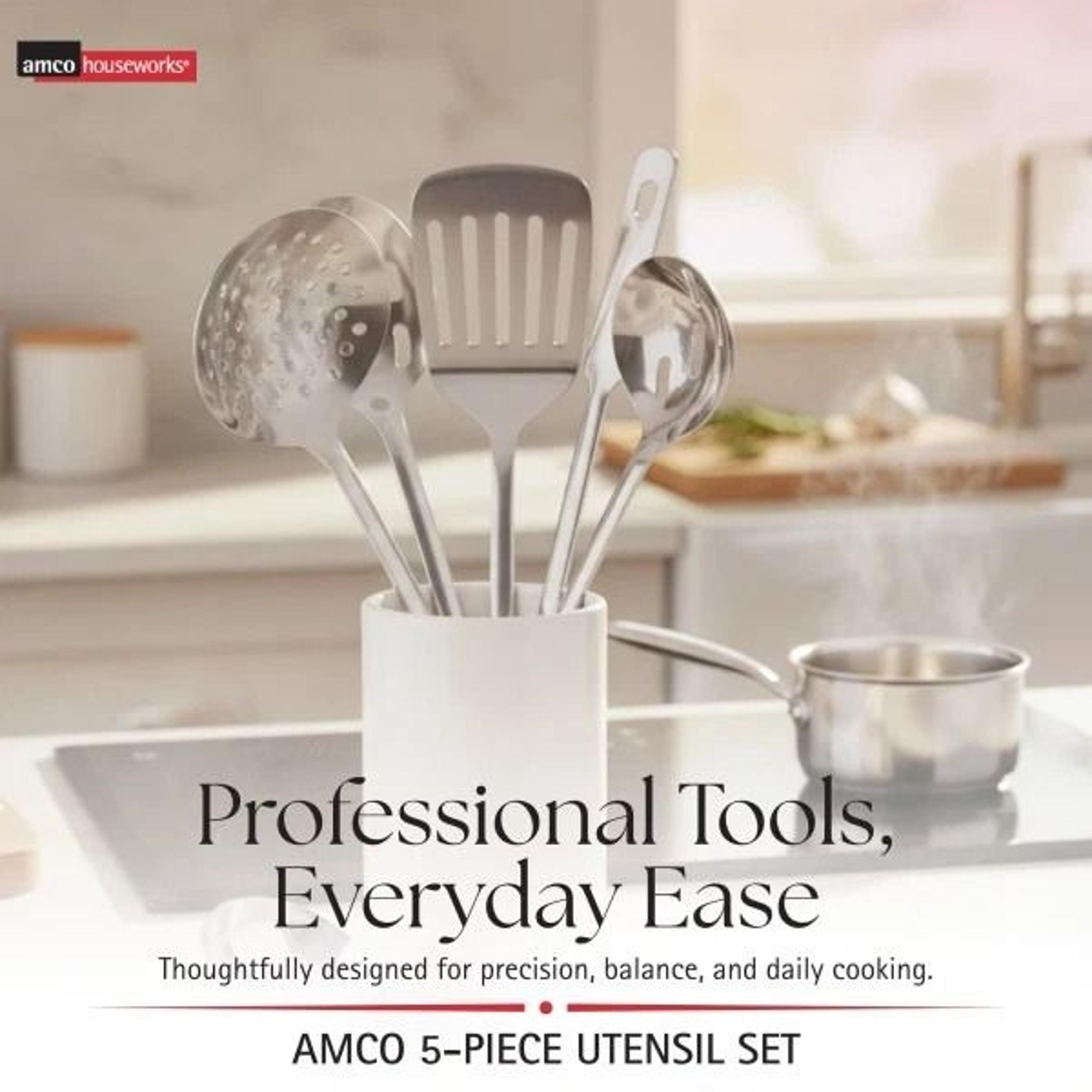 Stainless Steel Utensil Set For Everyday Cooking 6