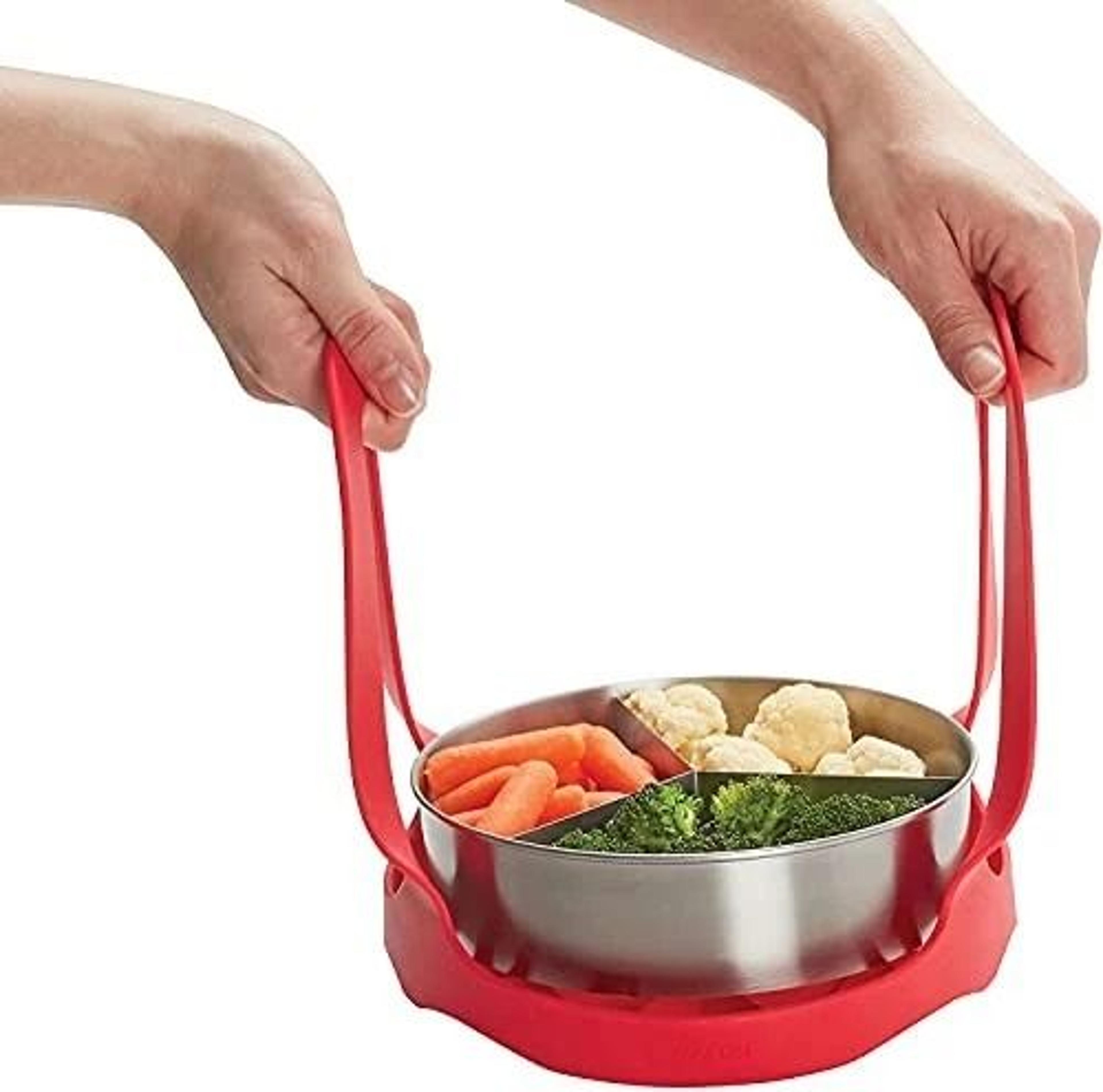 pot silicone bakeware sling pan lifter for cookers reds