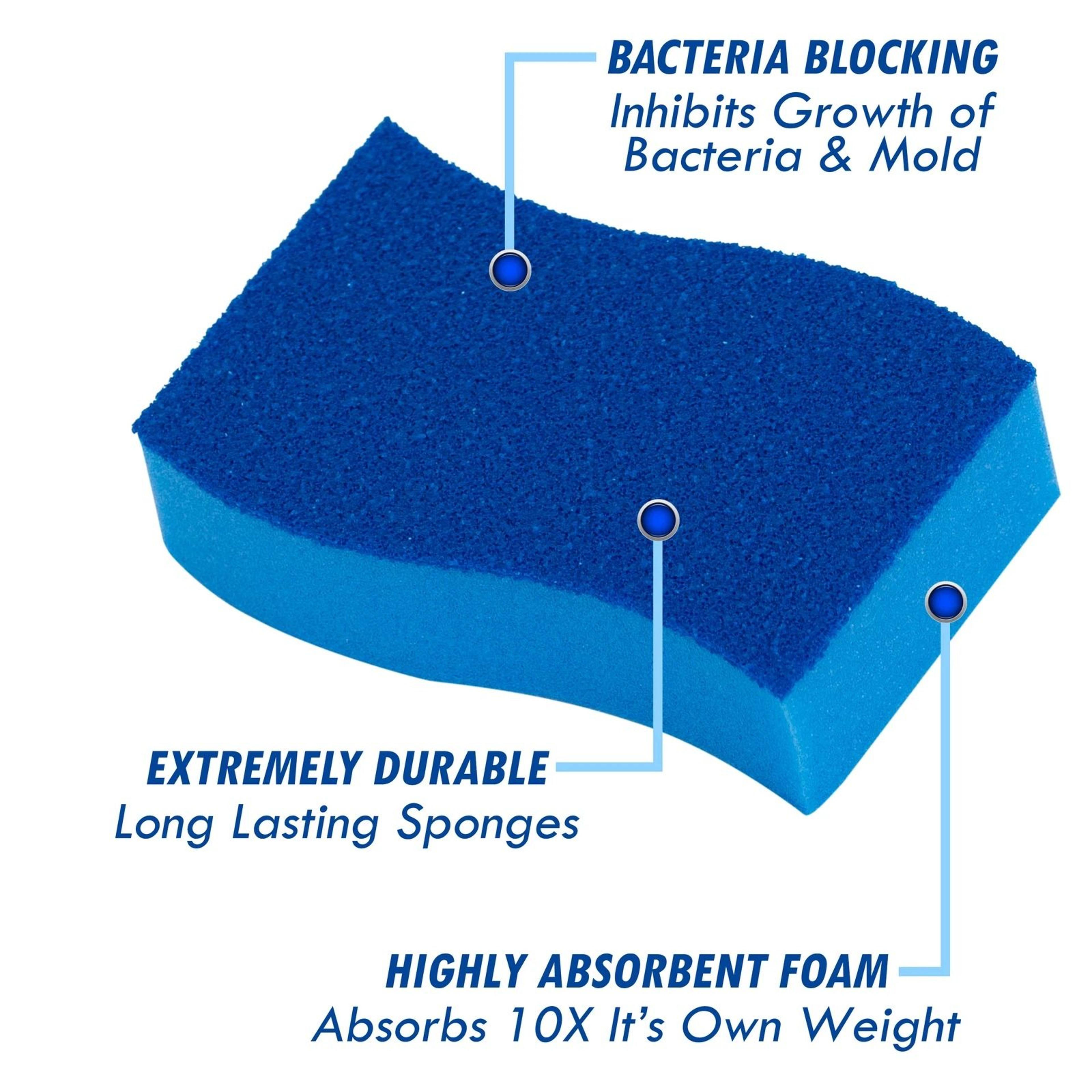 Non Scratch Antimicrobial Kitchen Cleaning Sponge 3