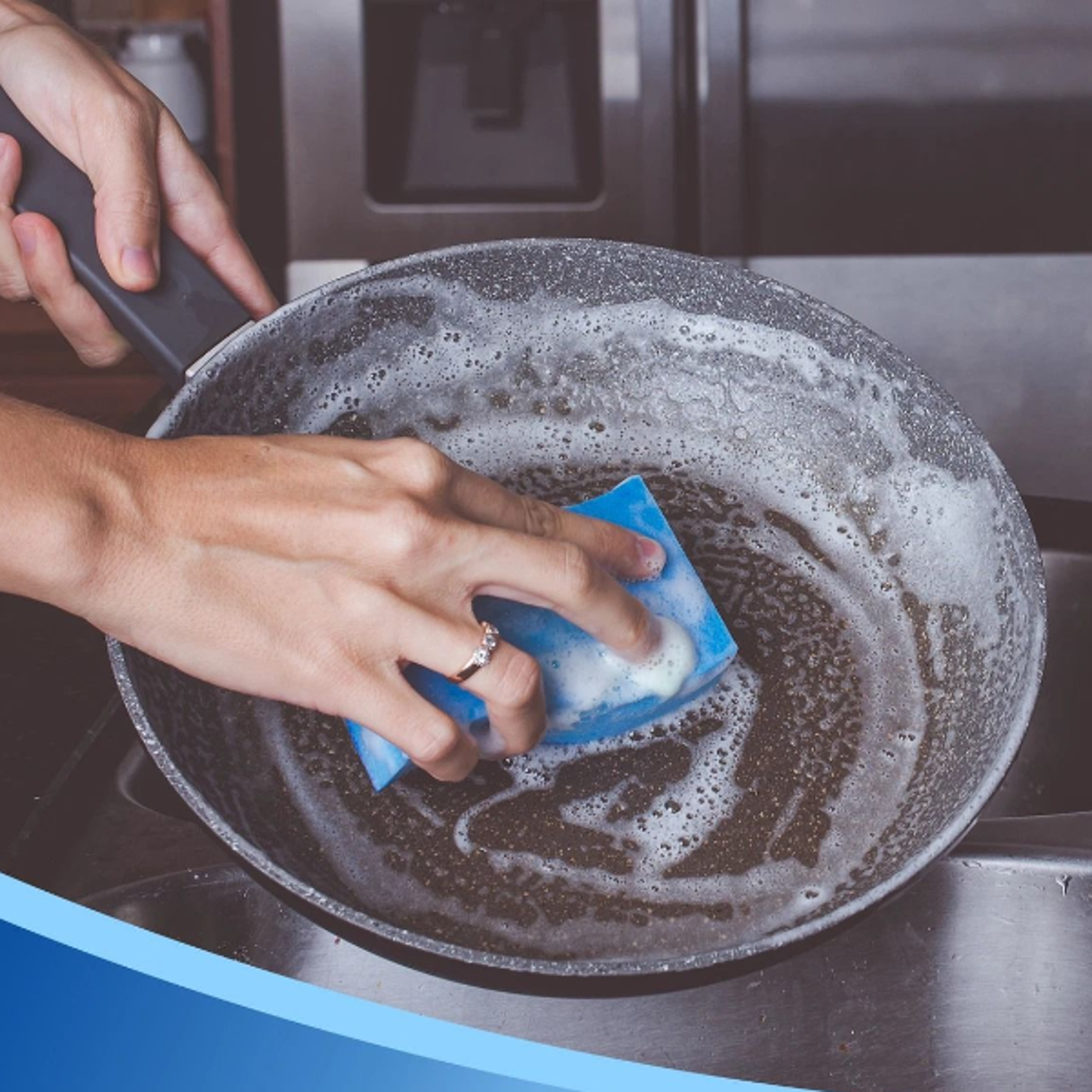 non scratch antimicrobial kitchen cleaning sponge