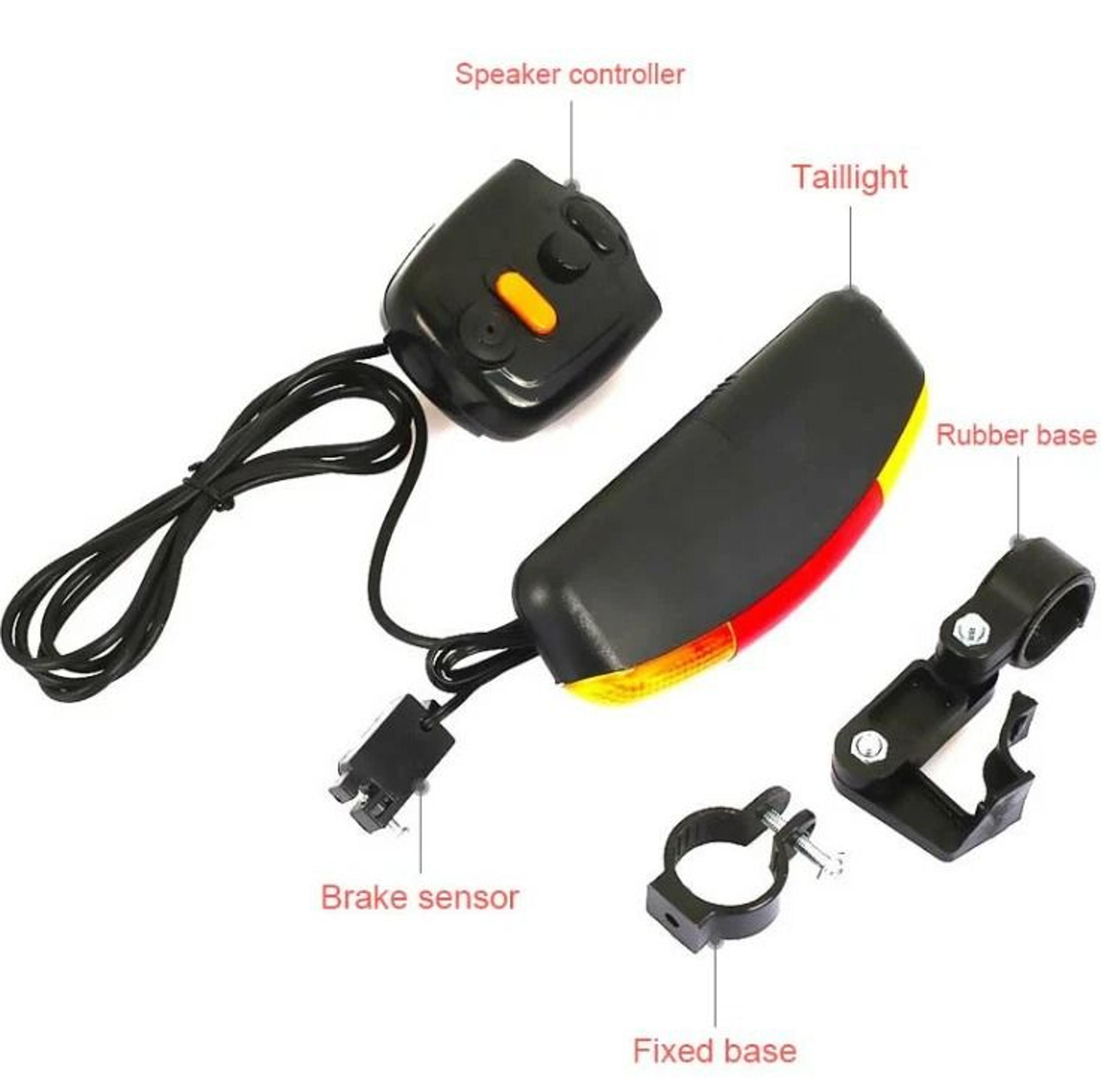Bicycle Turn Signal Bike Tail Light With Brake Light And Sound Horn 1