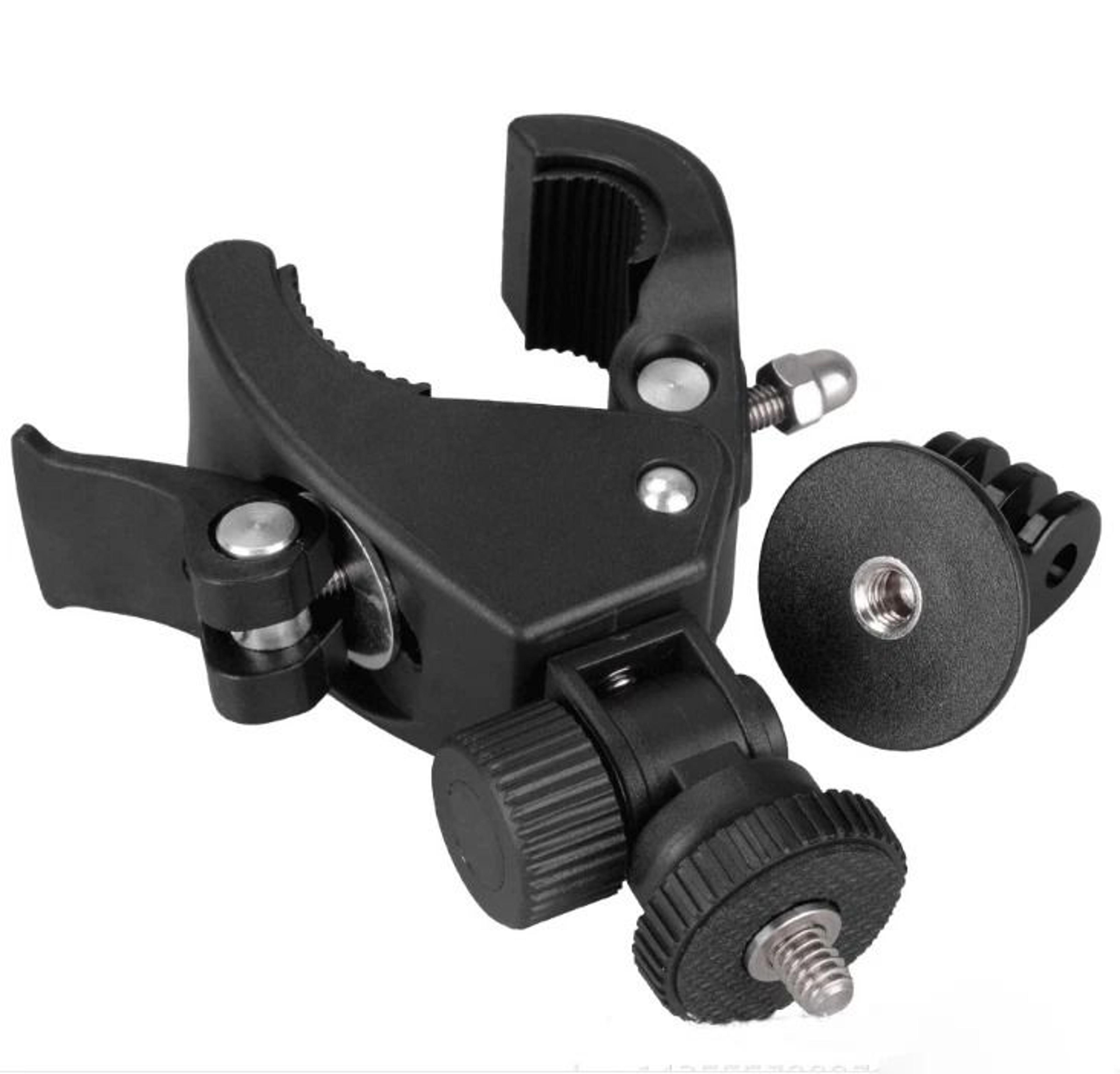 handlebar mount bike camera clamp for seatpost roll bar hero