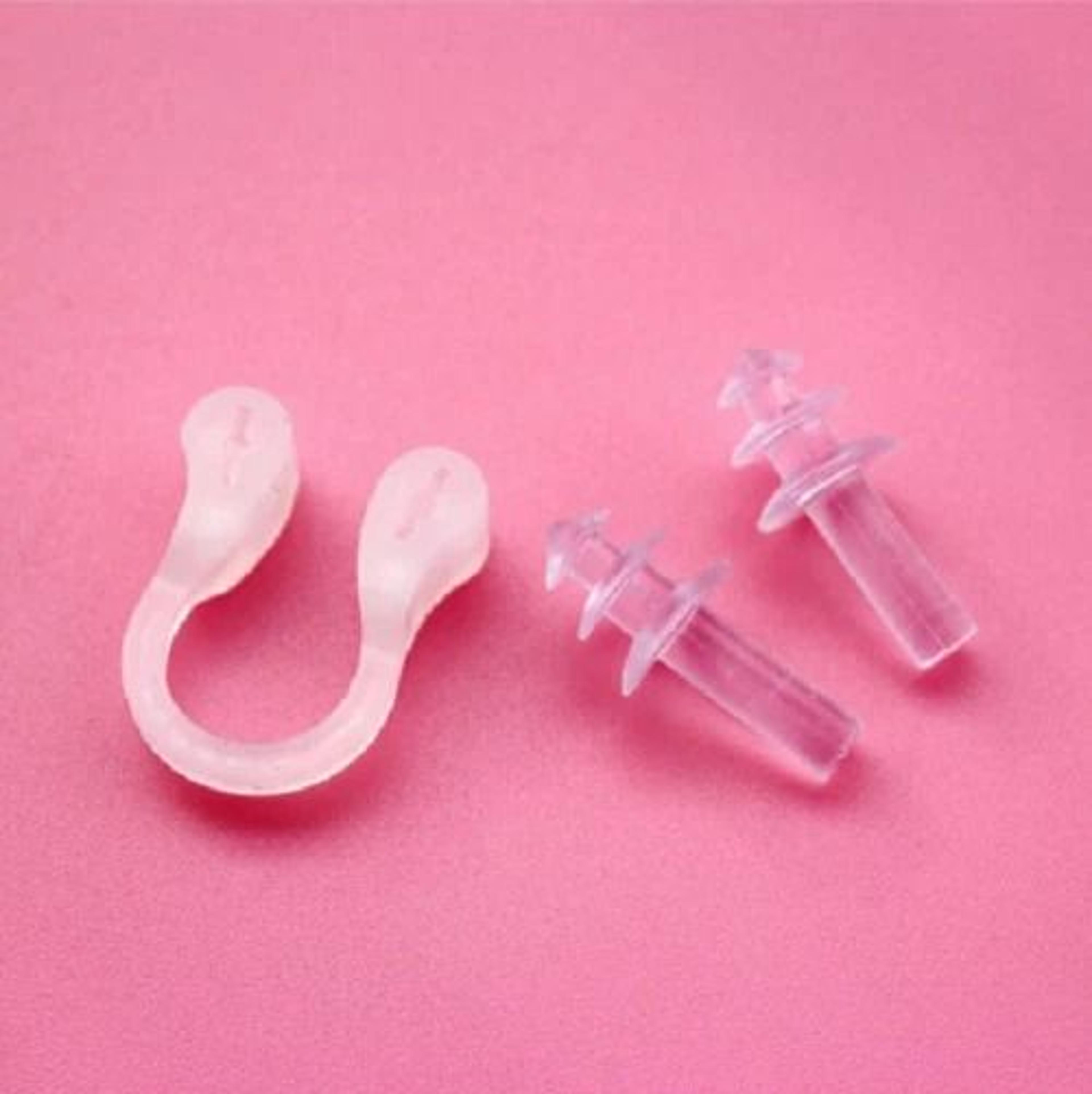 soft silicone swimming nose clip and ear plugs set for comfortable water protection