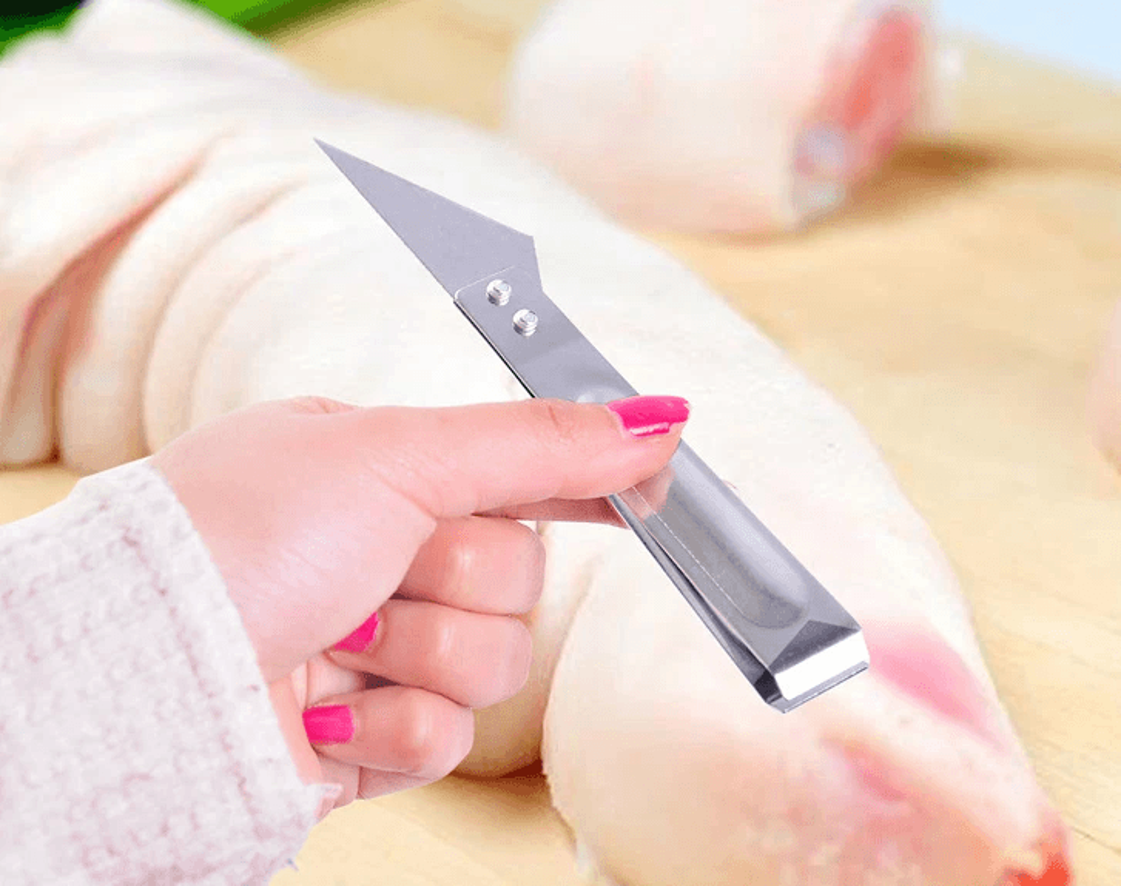 Fish Bone Tweezers And Knife Set Stainless Steel Pin Bone Remover Tool 2