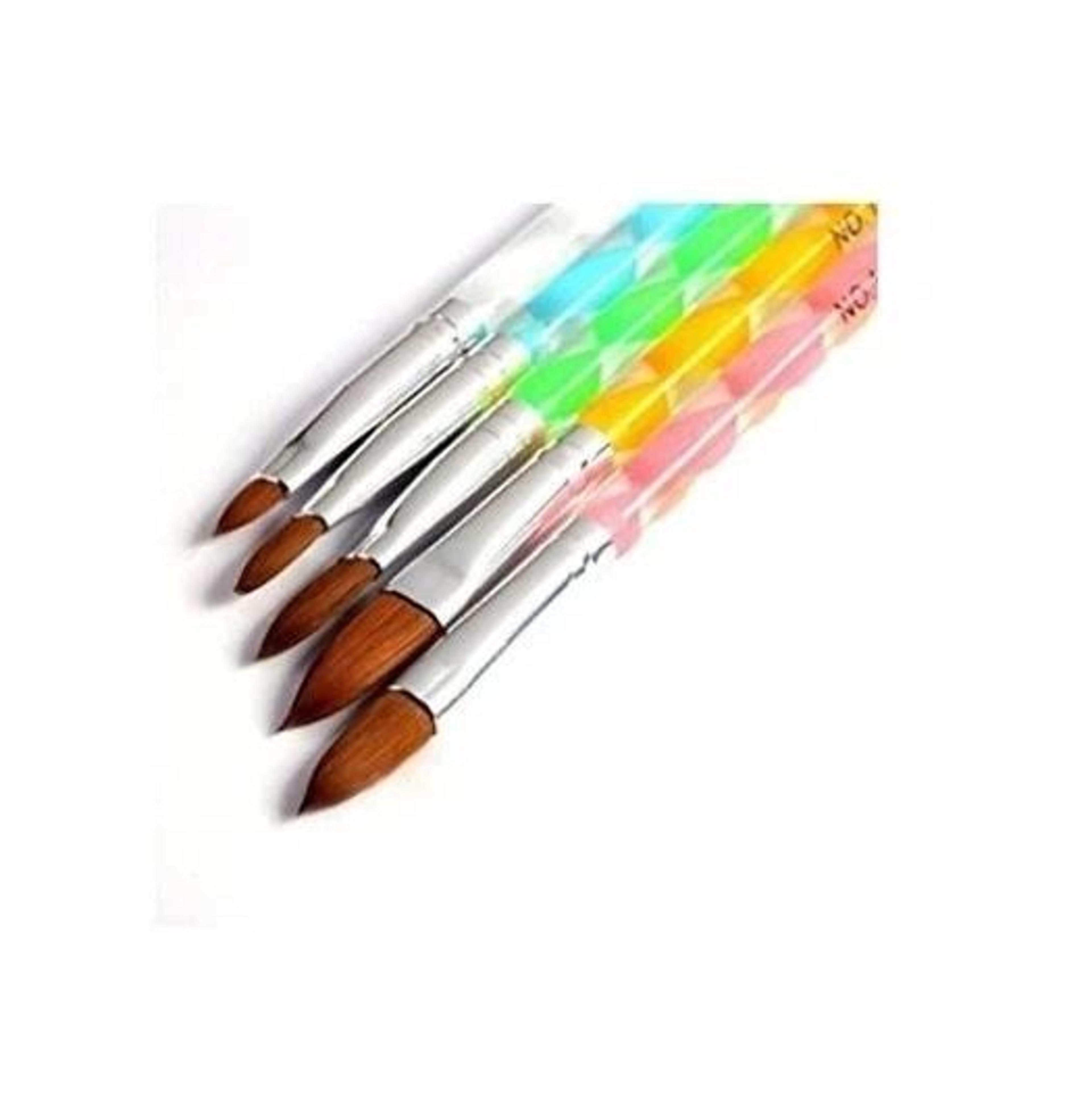nail art brushes set for uv gel & liquid powders