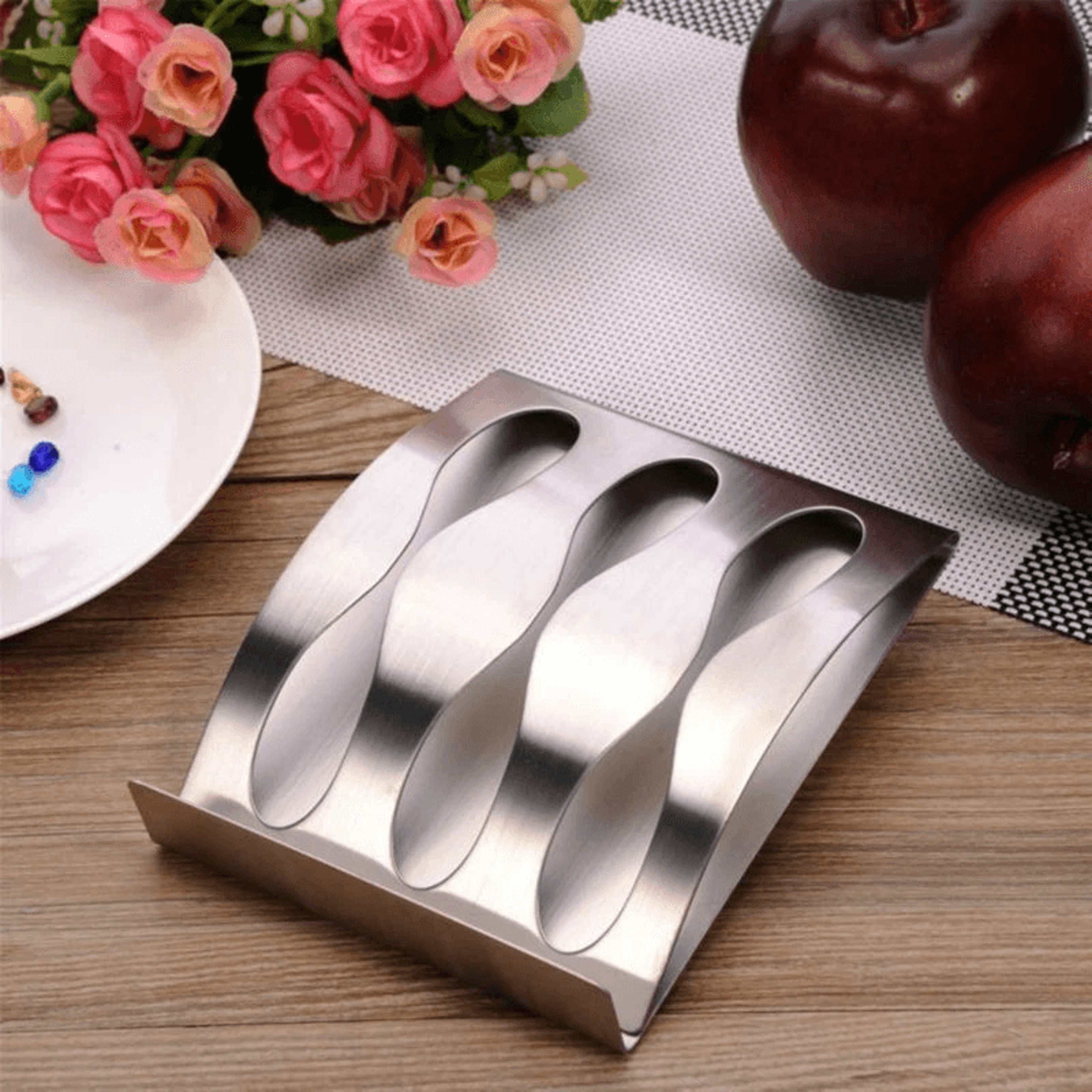 stainless steel wall mounted toothbrush holder with bathroom organizers