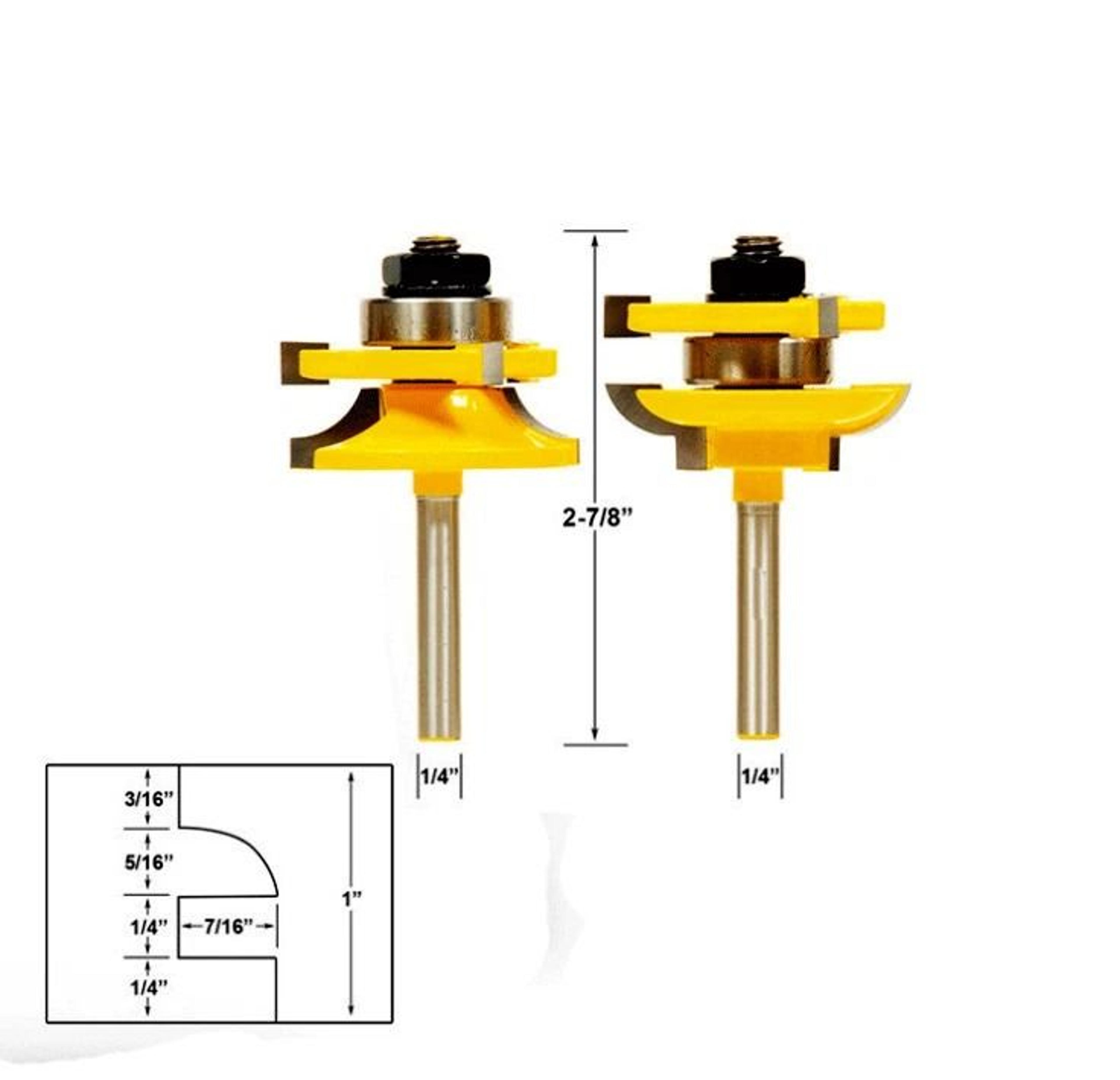 Cabinet Door Router Bit Set Raised Panel Router Bits 1