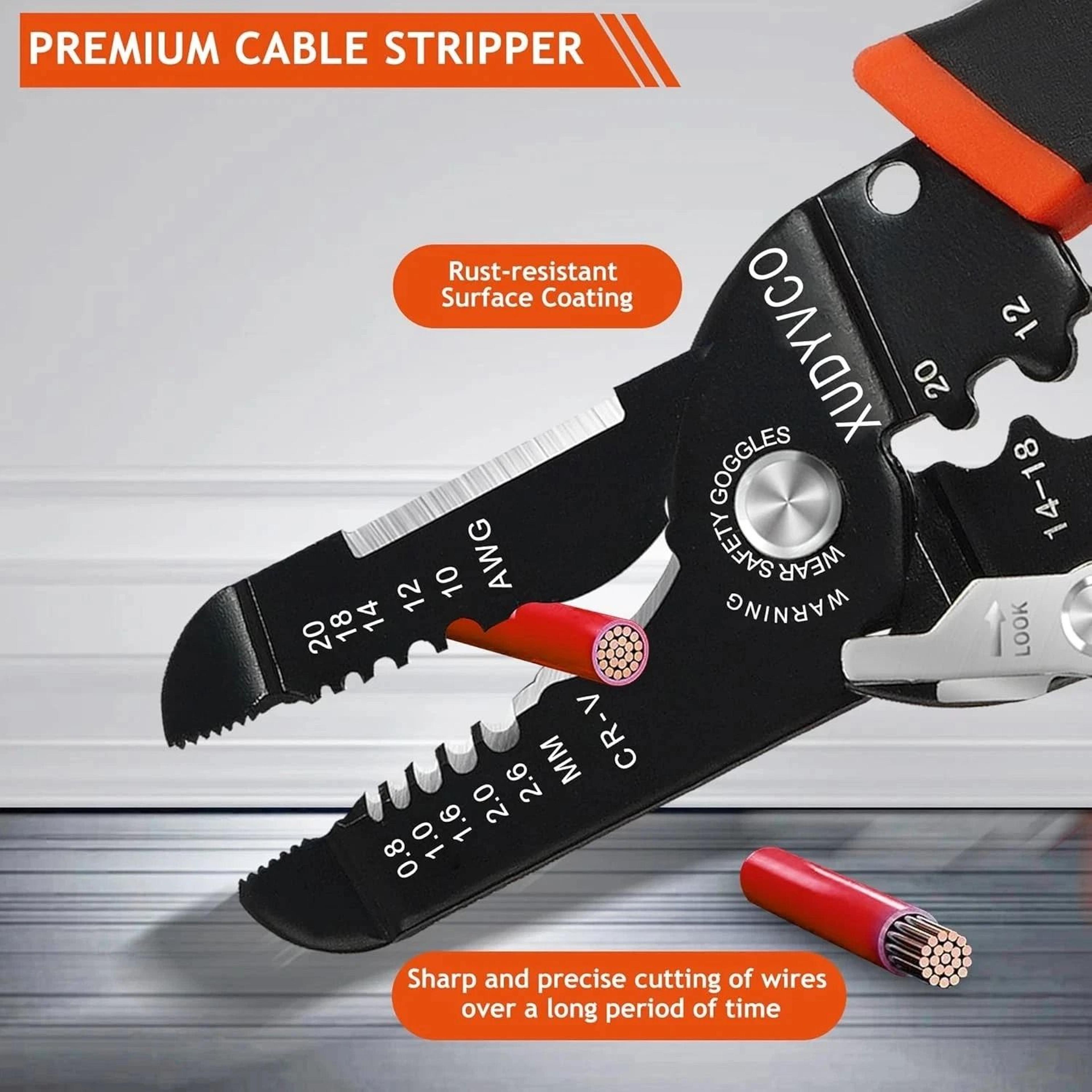 Professional Multifunction Electric Wire Stripper Tool Crimping Pliers 4