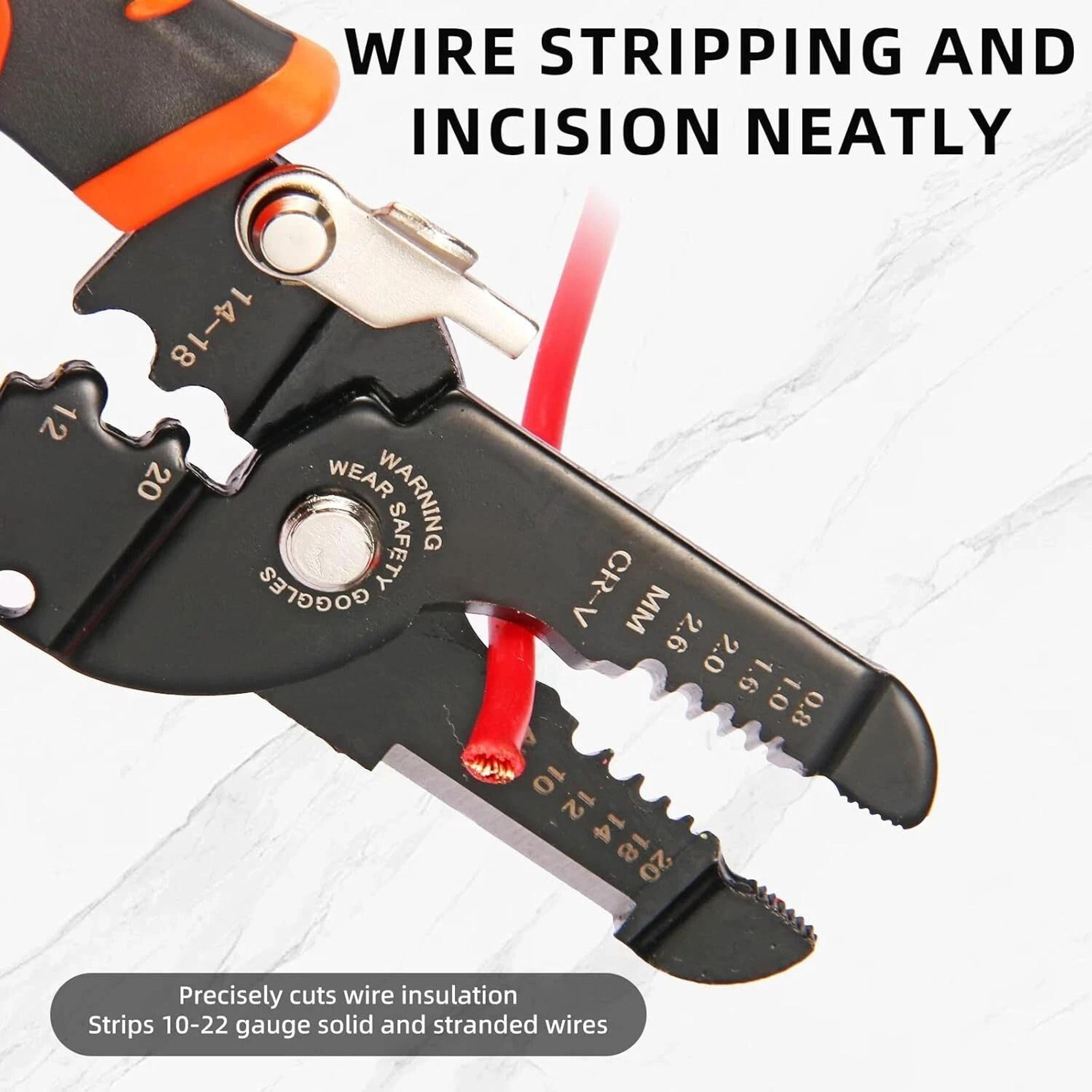 Professional Multifunction Electric Wire Stripper Tool Crimping Pliers 9