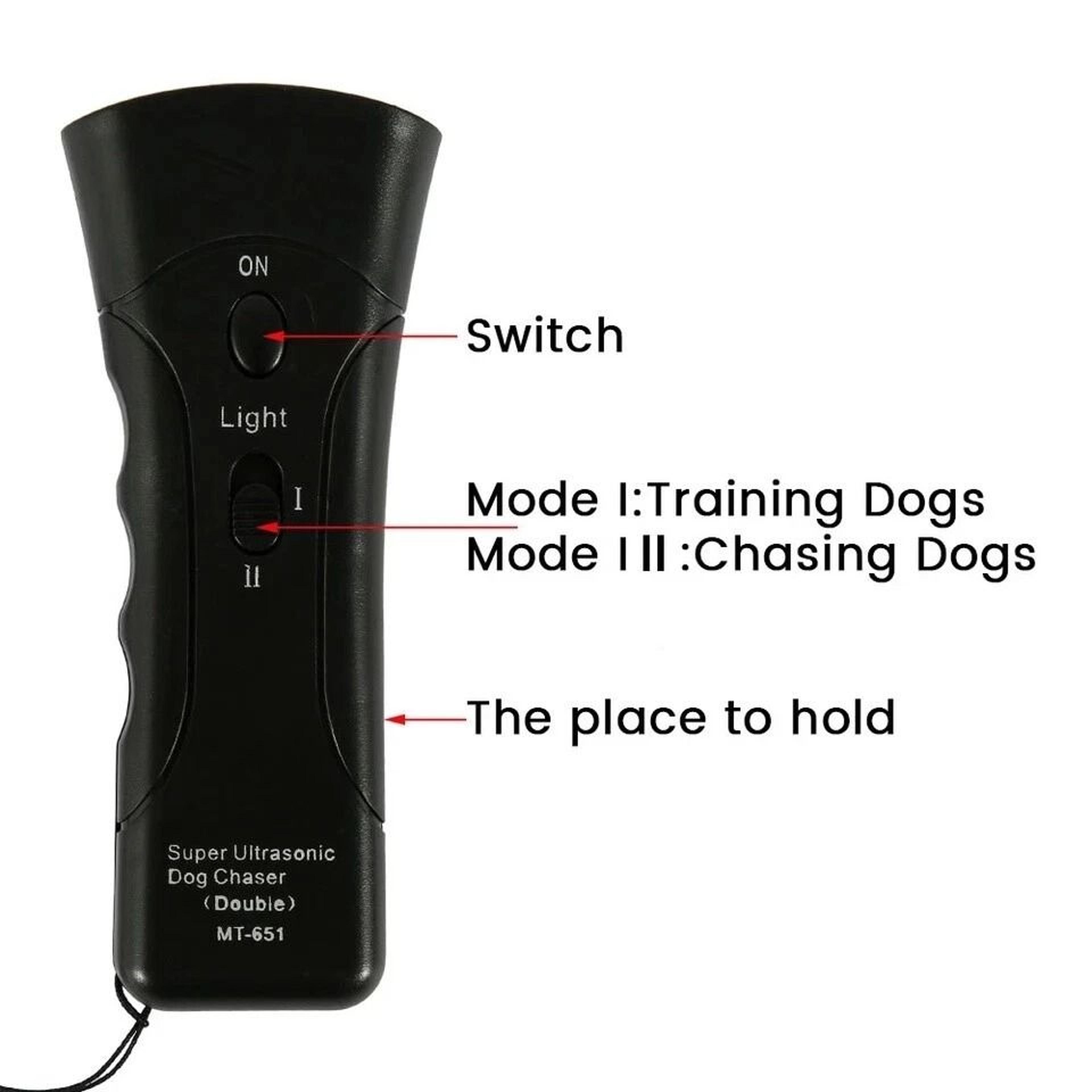 Ultrasonic Anti Dog Barking Trainer With LED Light Petgentle Sonics 4