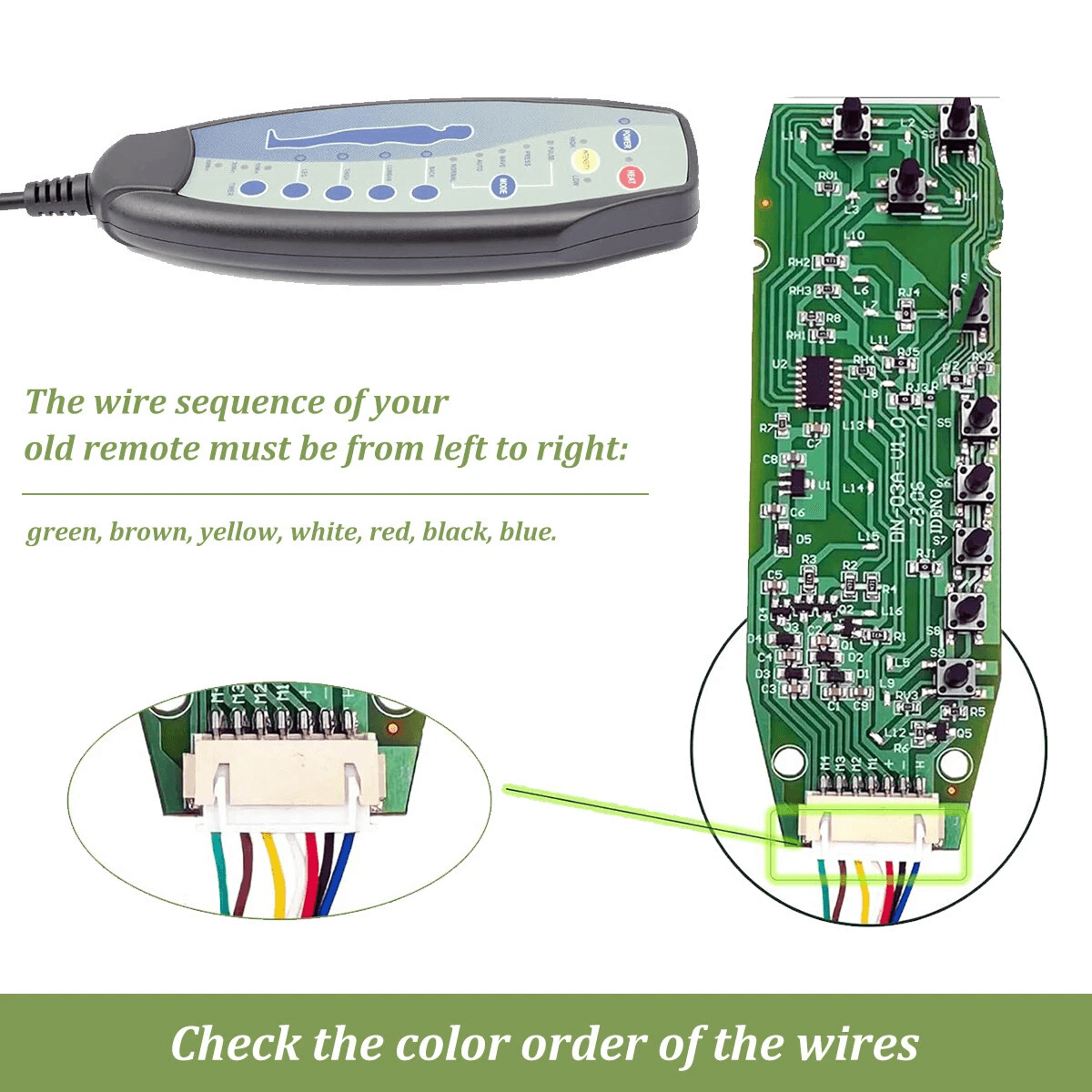 Female Pin VDC Hand Controller For Power Lift Recliner Chairs 4