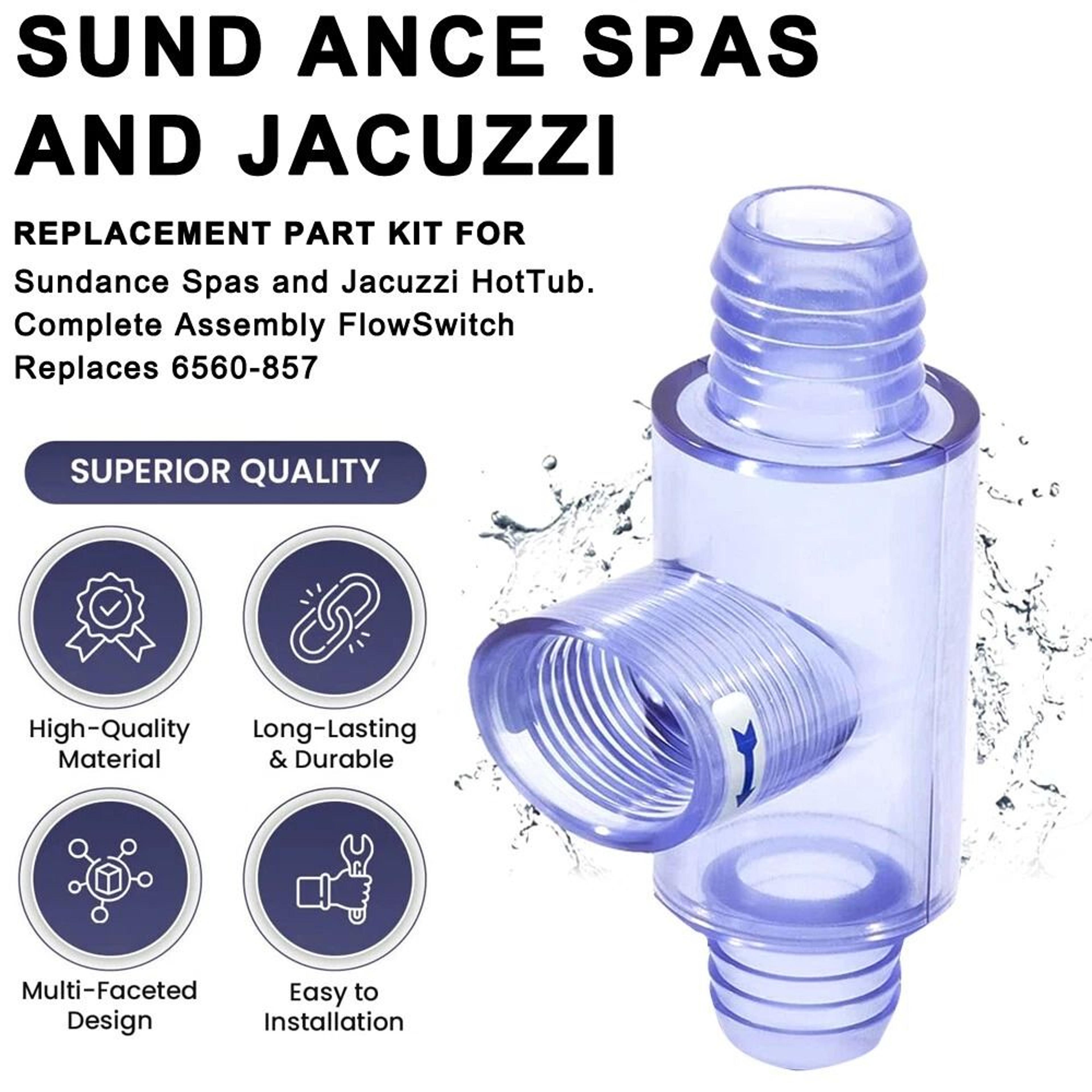 Spa Flow Switch With Transparent Tee Fitting For Heater Repair 11