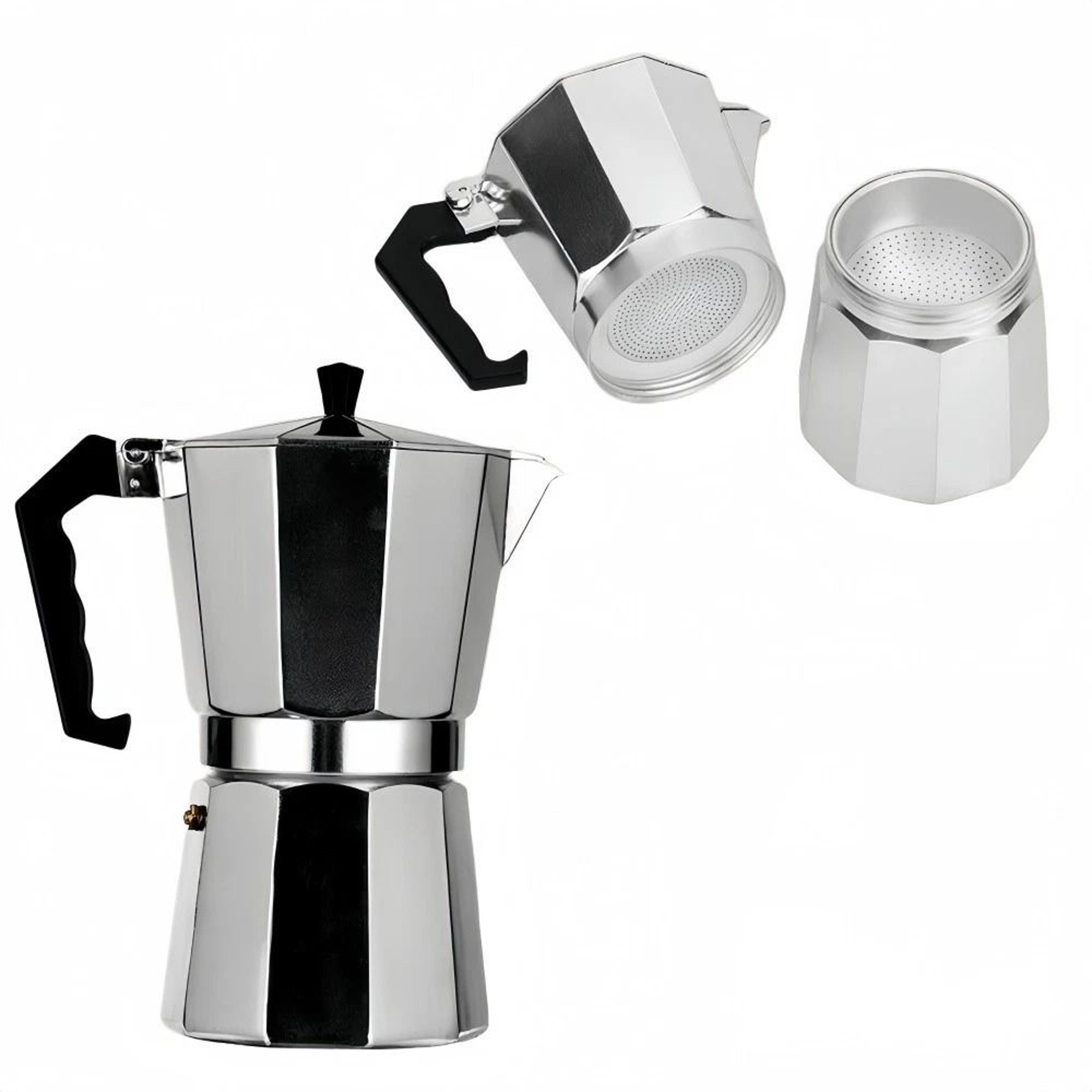 italian stovetop espresso maker cup aluminum moka pot coffee percolator