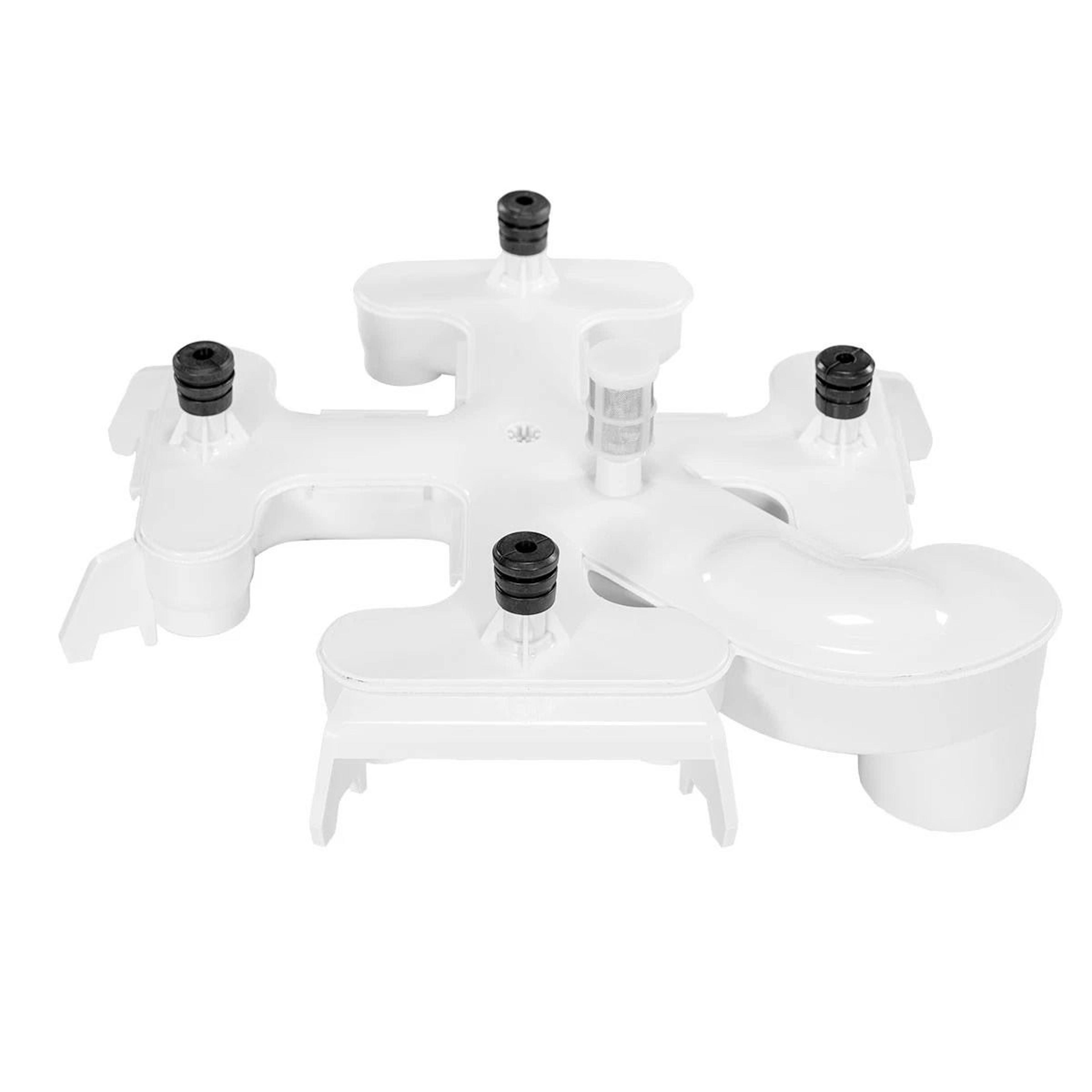 de filter manifold with air relief assembly for pool filters