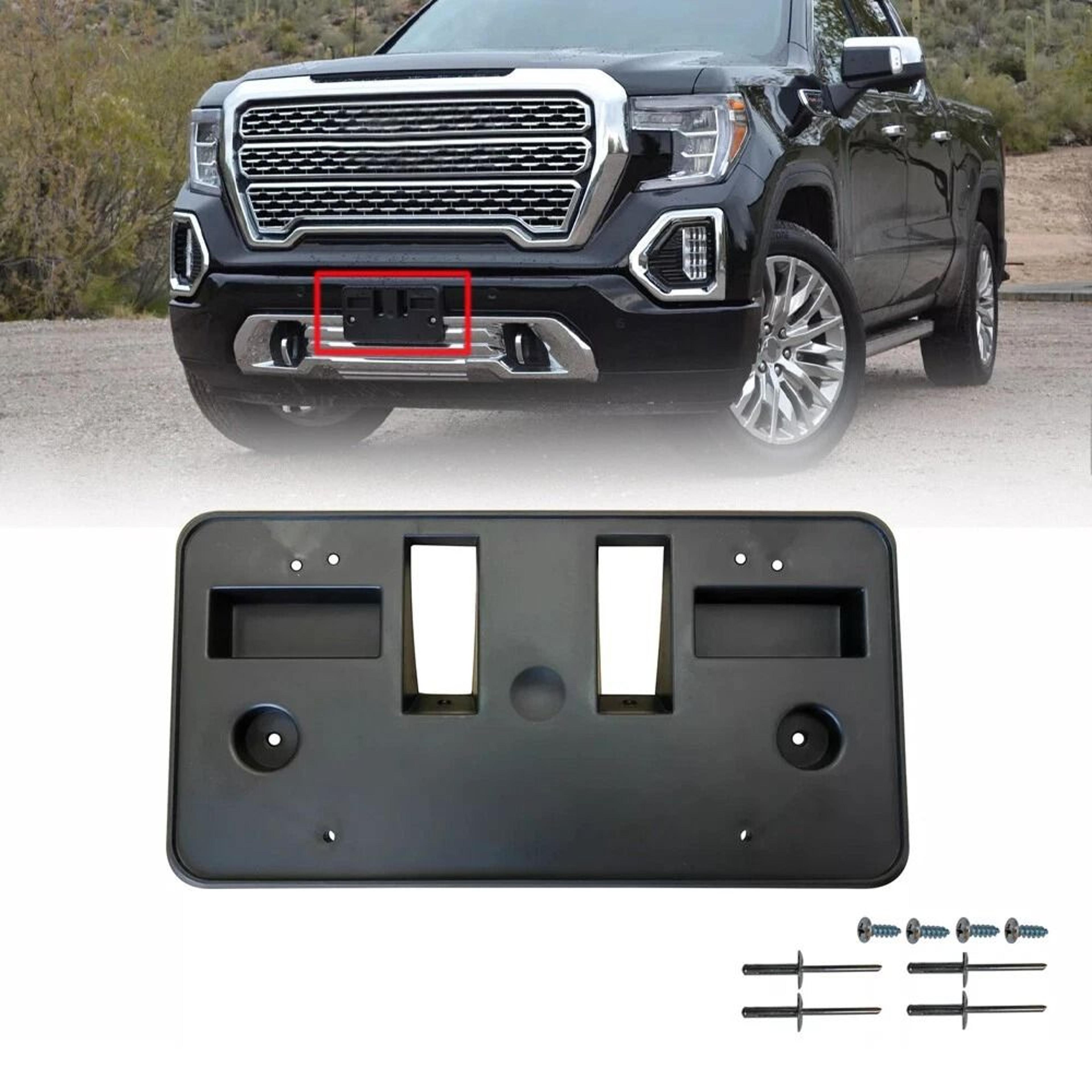 gmc front license plate bracket holder