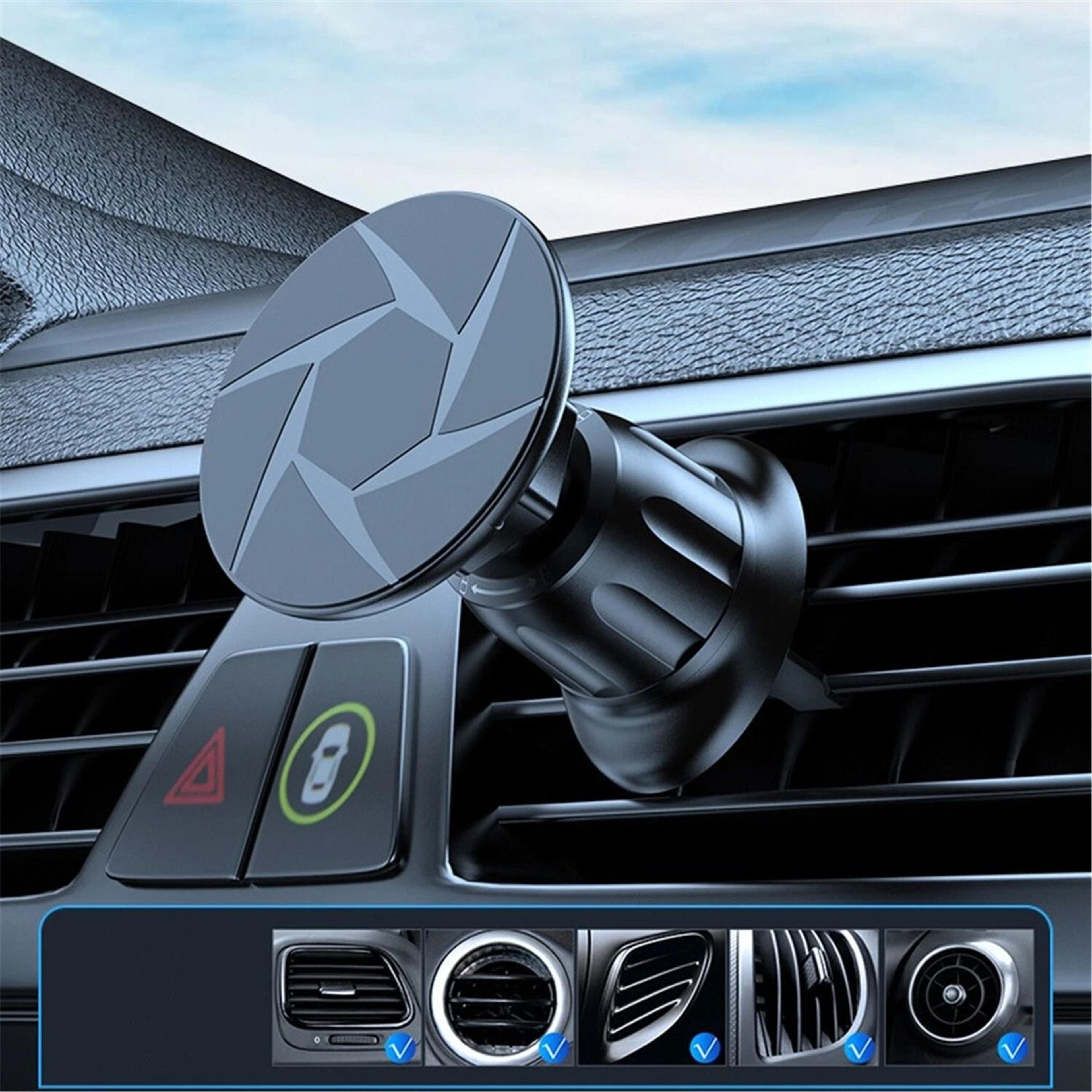 car mount rotation magnetic phone holder for air vent