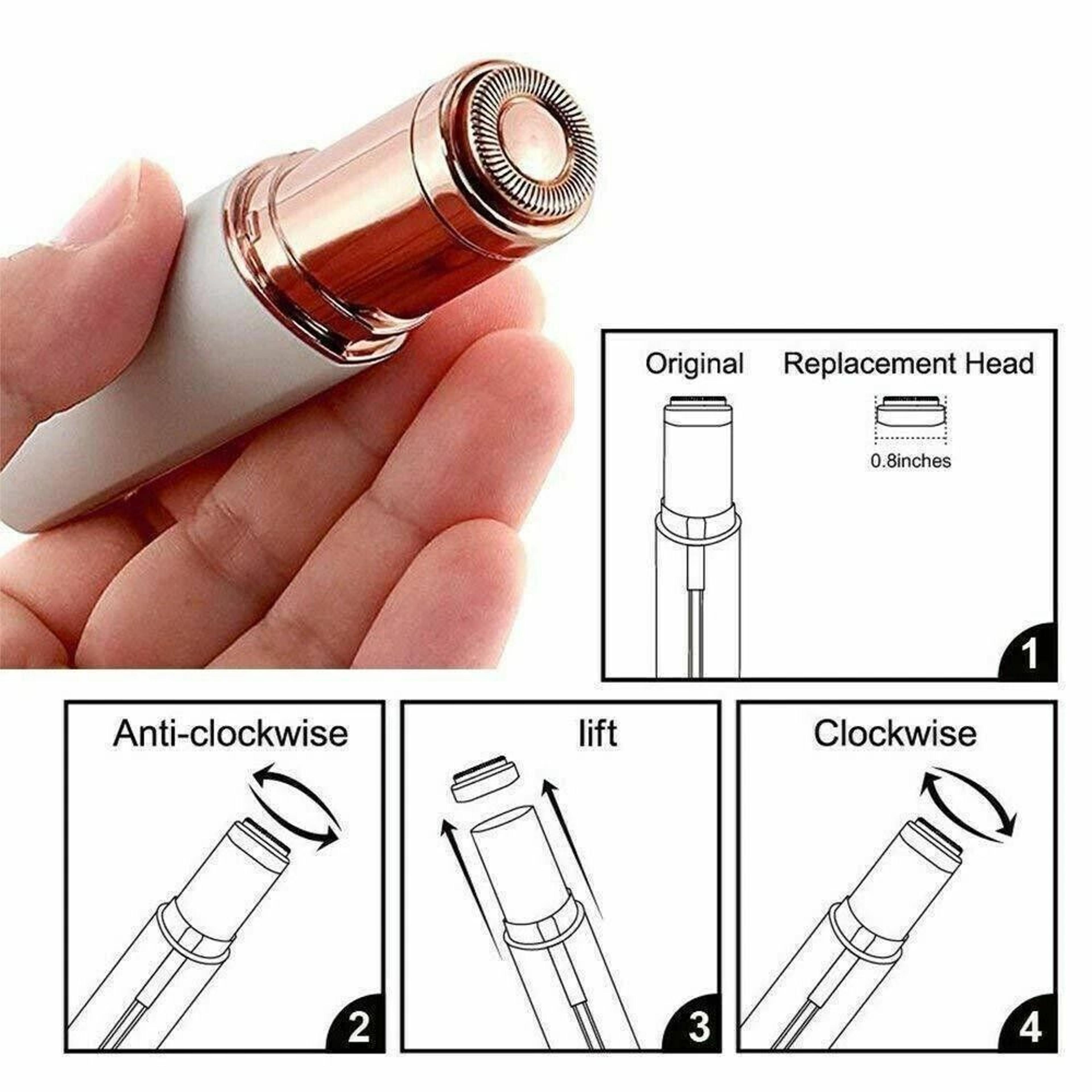 Flawless Hair Remover Replacement Heads Gen Blades With Cleaning Brush 4
