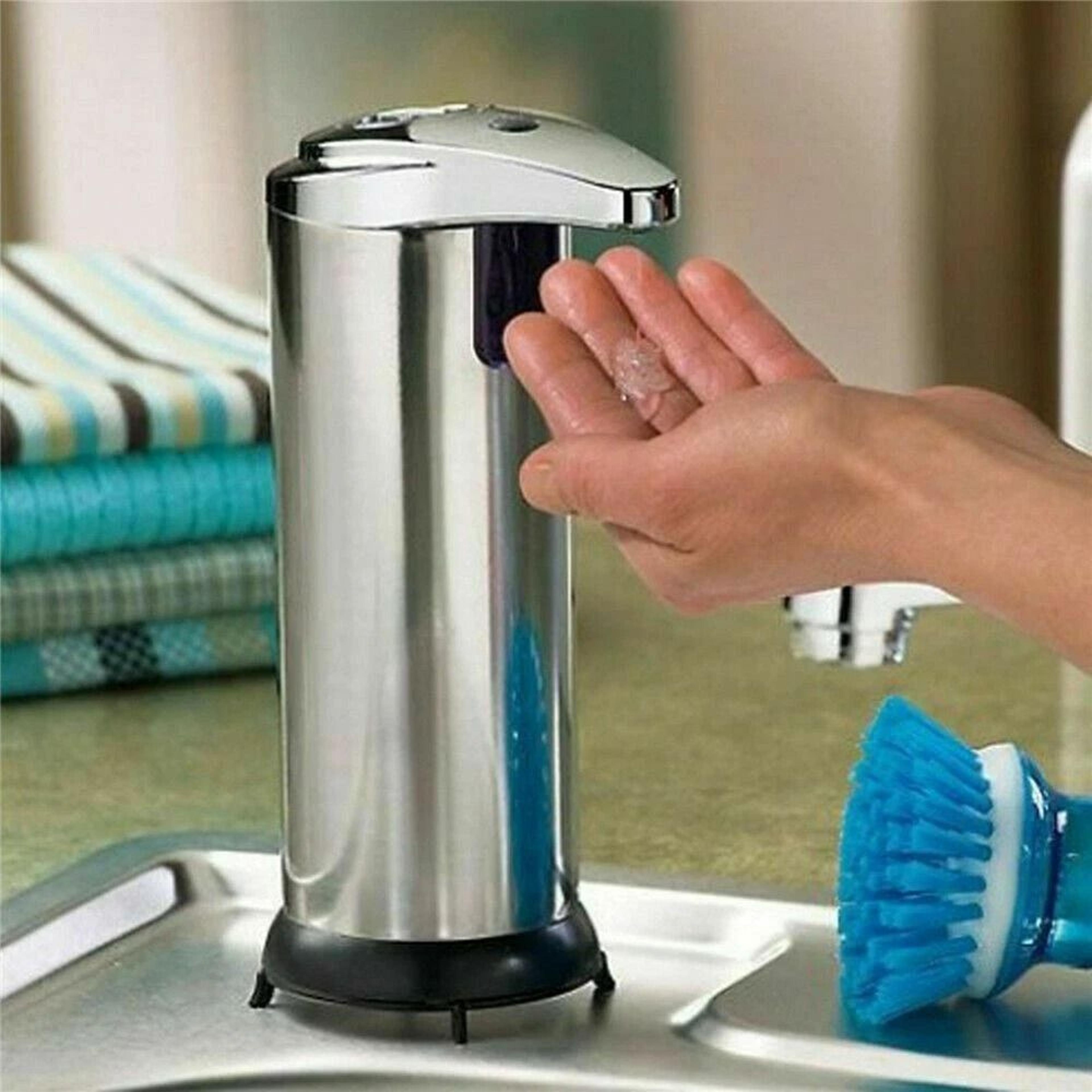 stainless steel touchless automatic soap dispenser