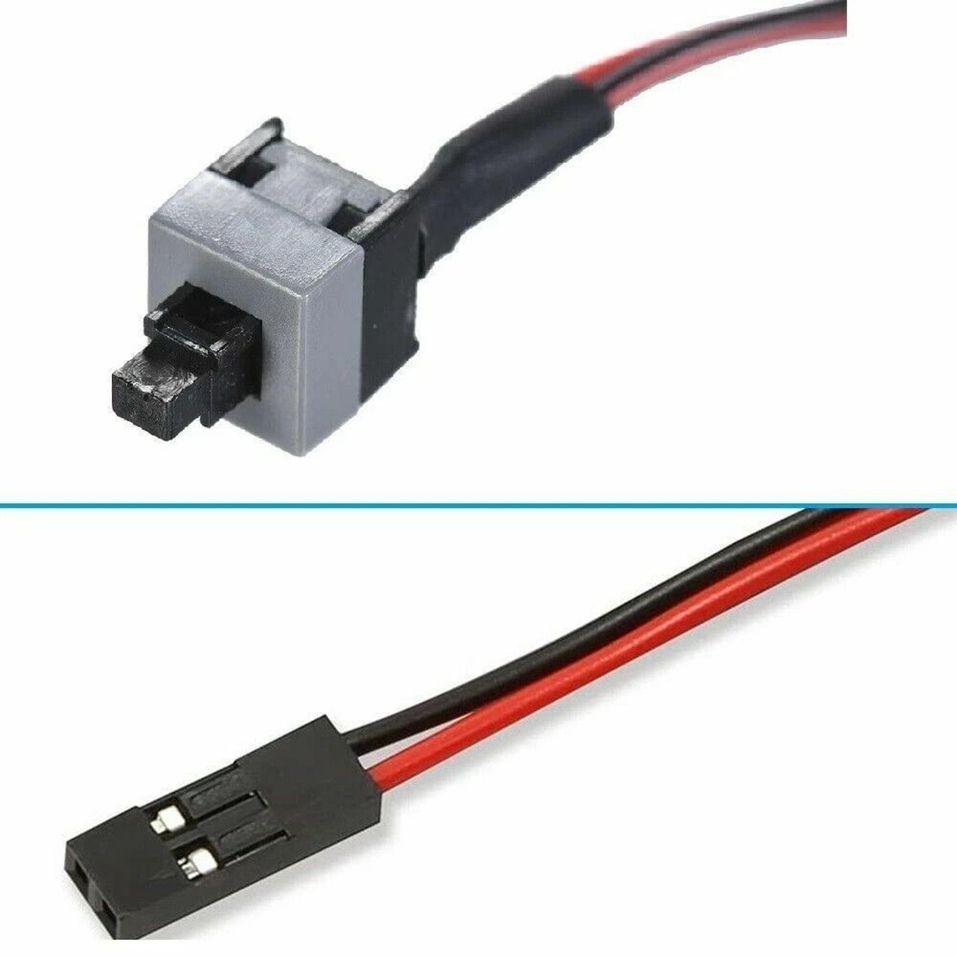 PC Power Switch Cable For ATX Motherboard On Off Push Button 2