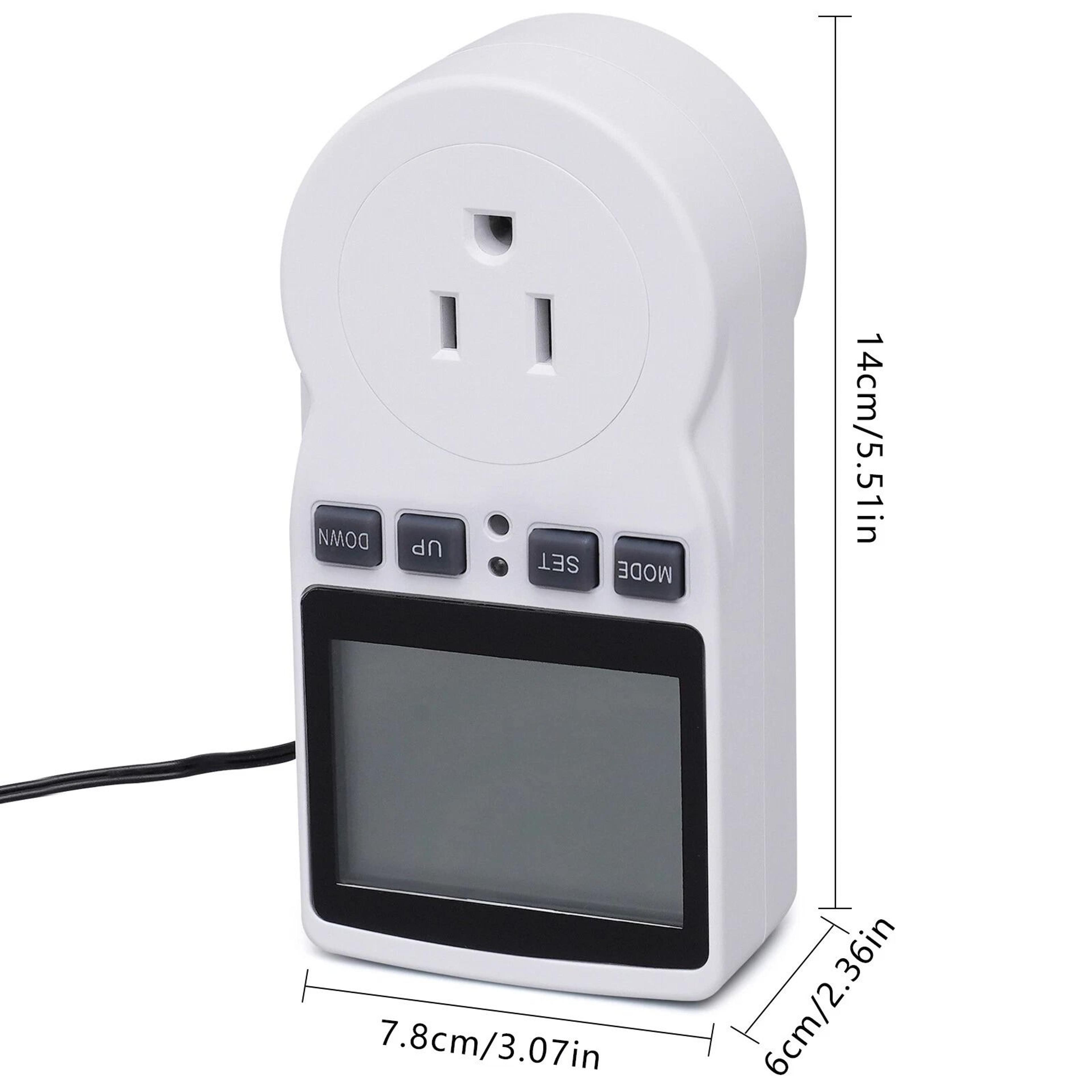 Smart LCD Plug In Thermostat Timer  Temperature Controller Switch For Home  Greenhouse 18