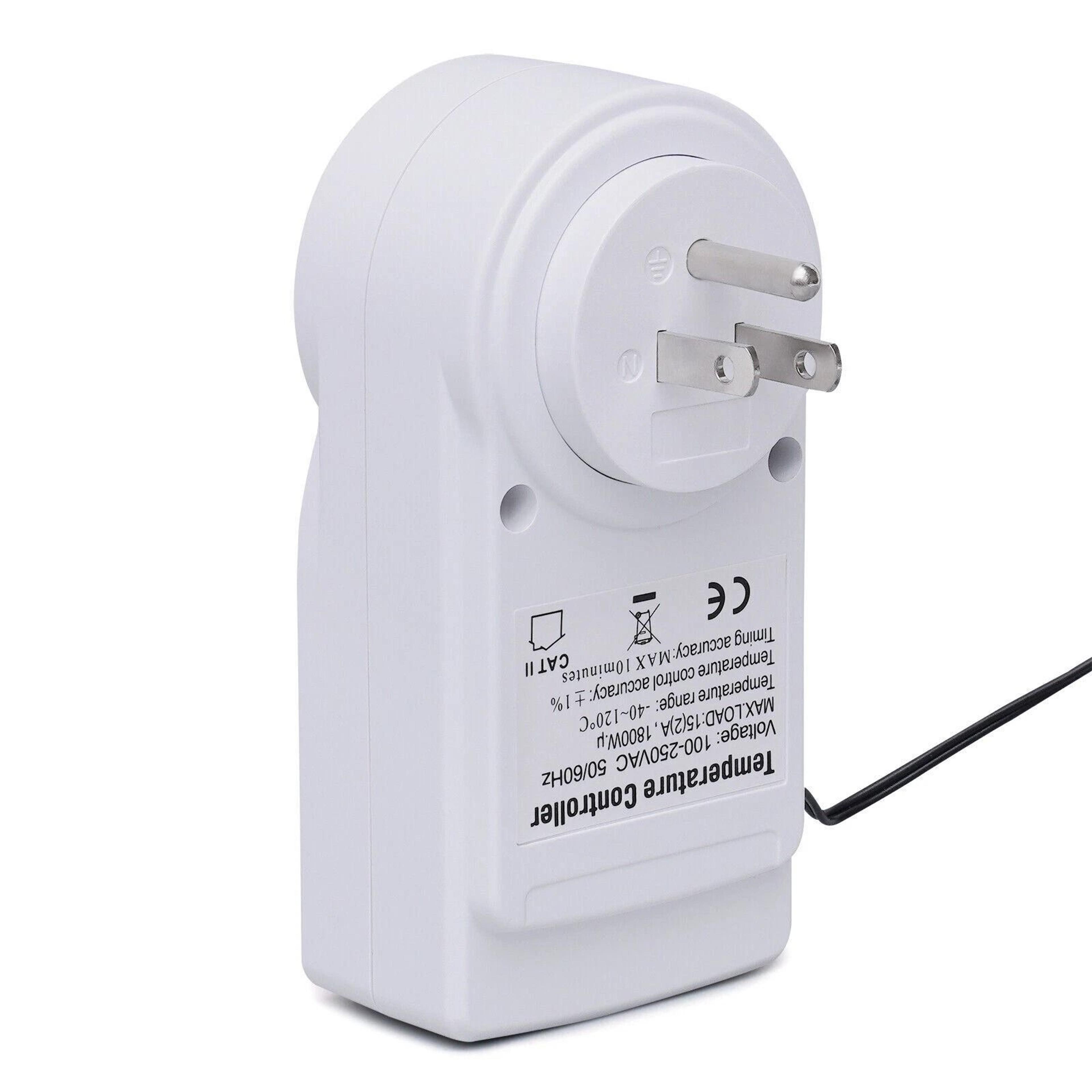 Smart LCD Plug In Thermostat Timer  Temperature Controller Switch For Home  Greenhouse 7