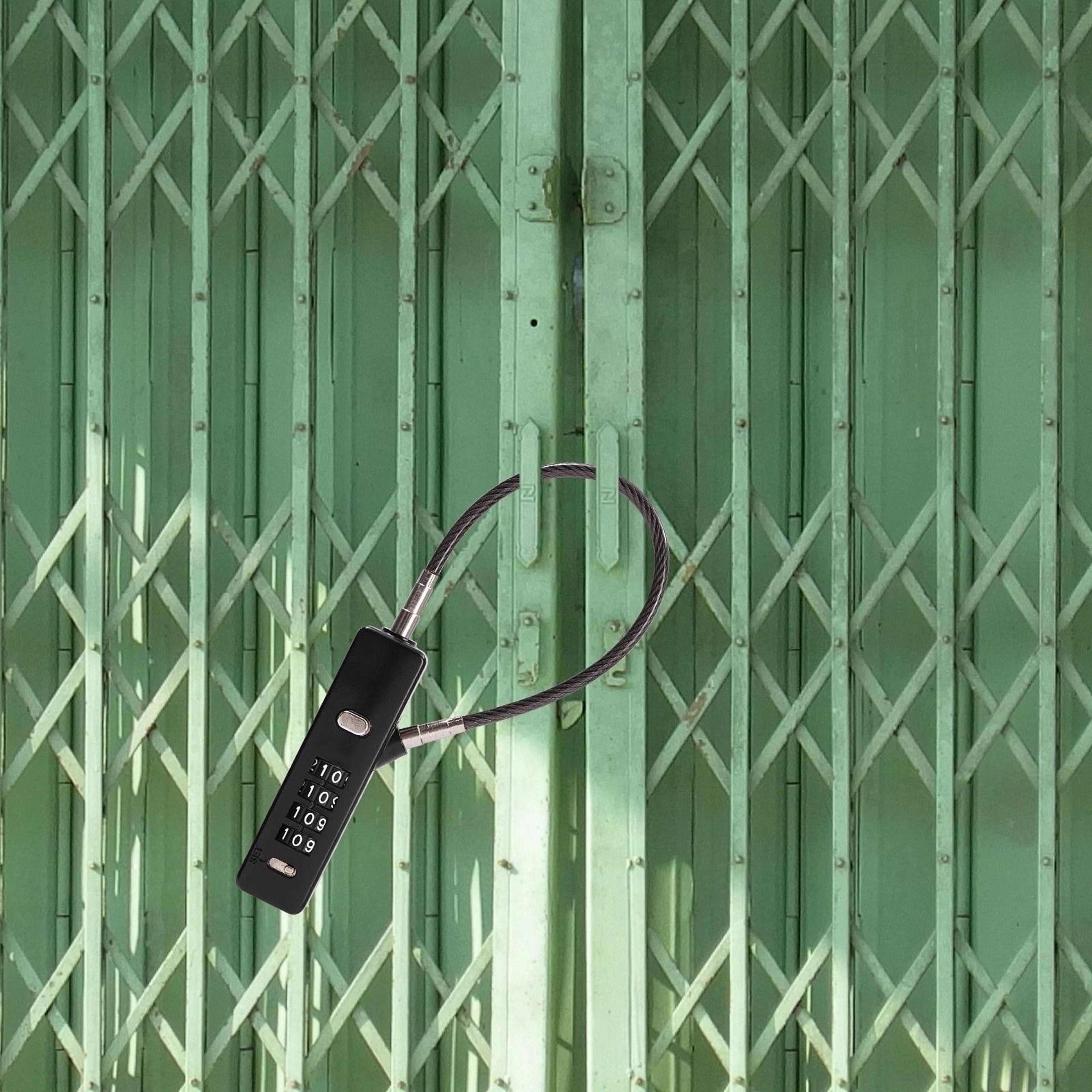 Digit Combination Cable Lock For Bike Luggage Fences And Garage Gates Secure And Durable 10