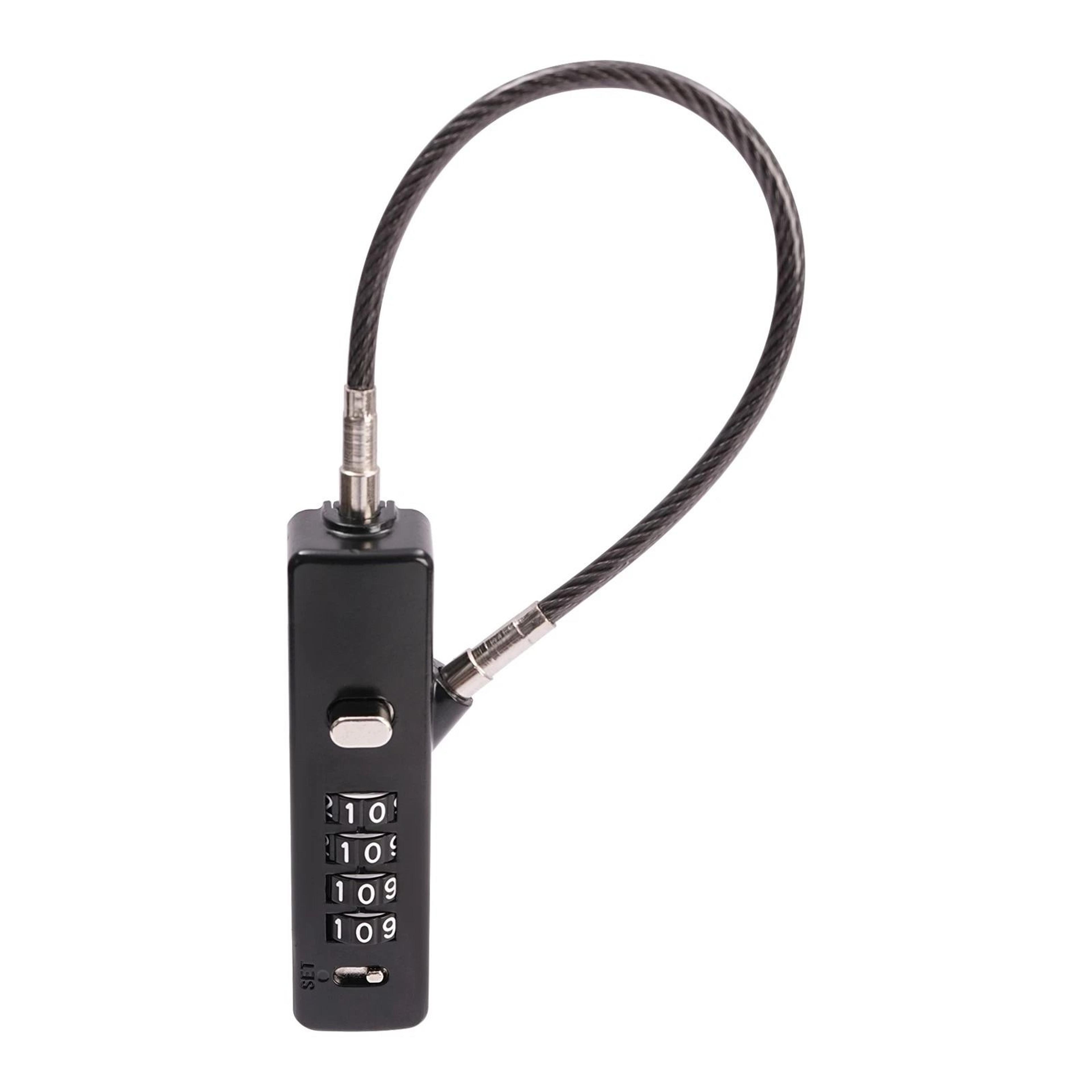 Digit Combination Cable Lock For Bike Luggage Fences And Garage Gates Secure And Durable 4