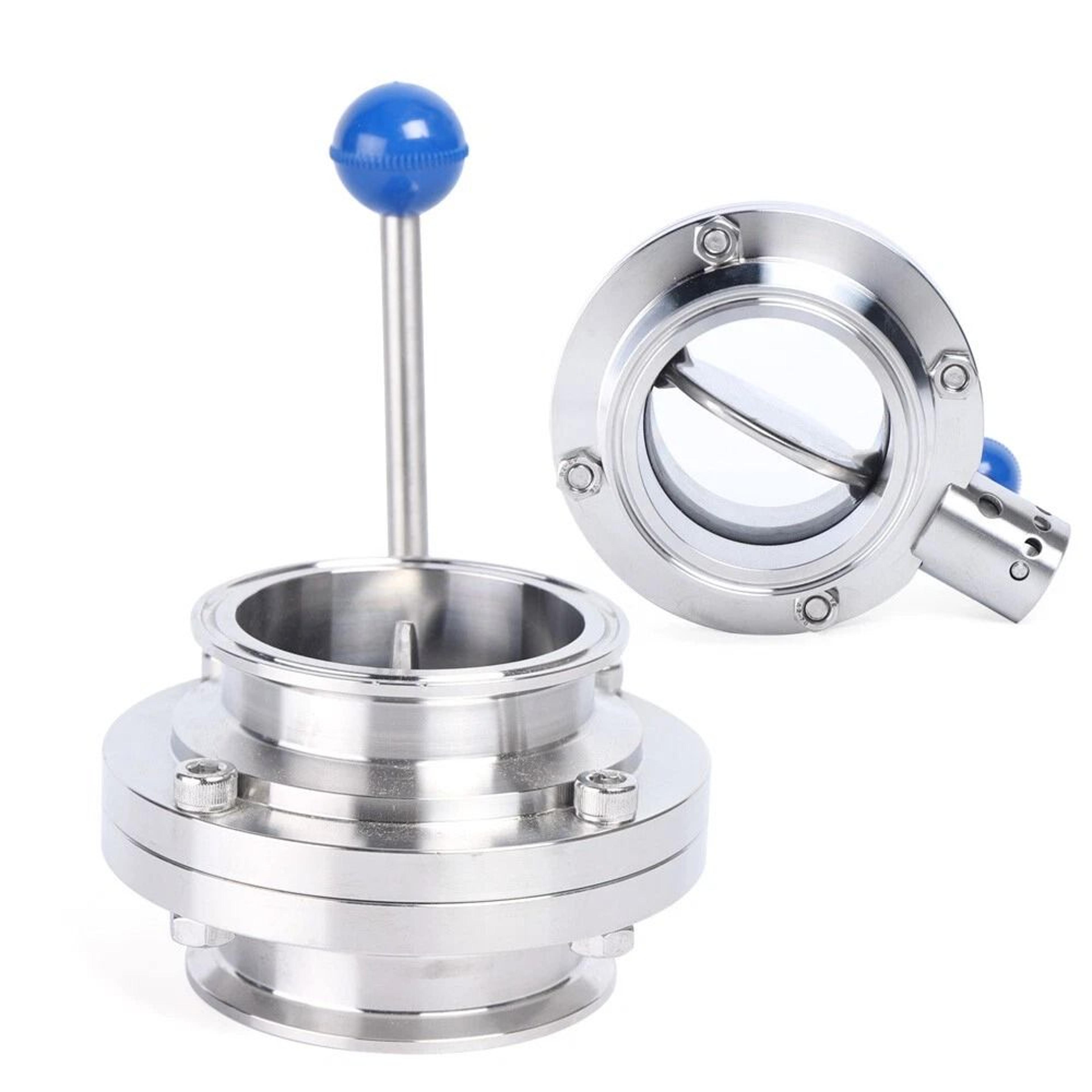 tri clamp stainless steel clover butterfly valve sanitary valve for superior flow control