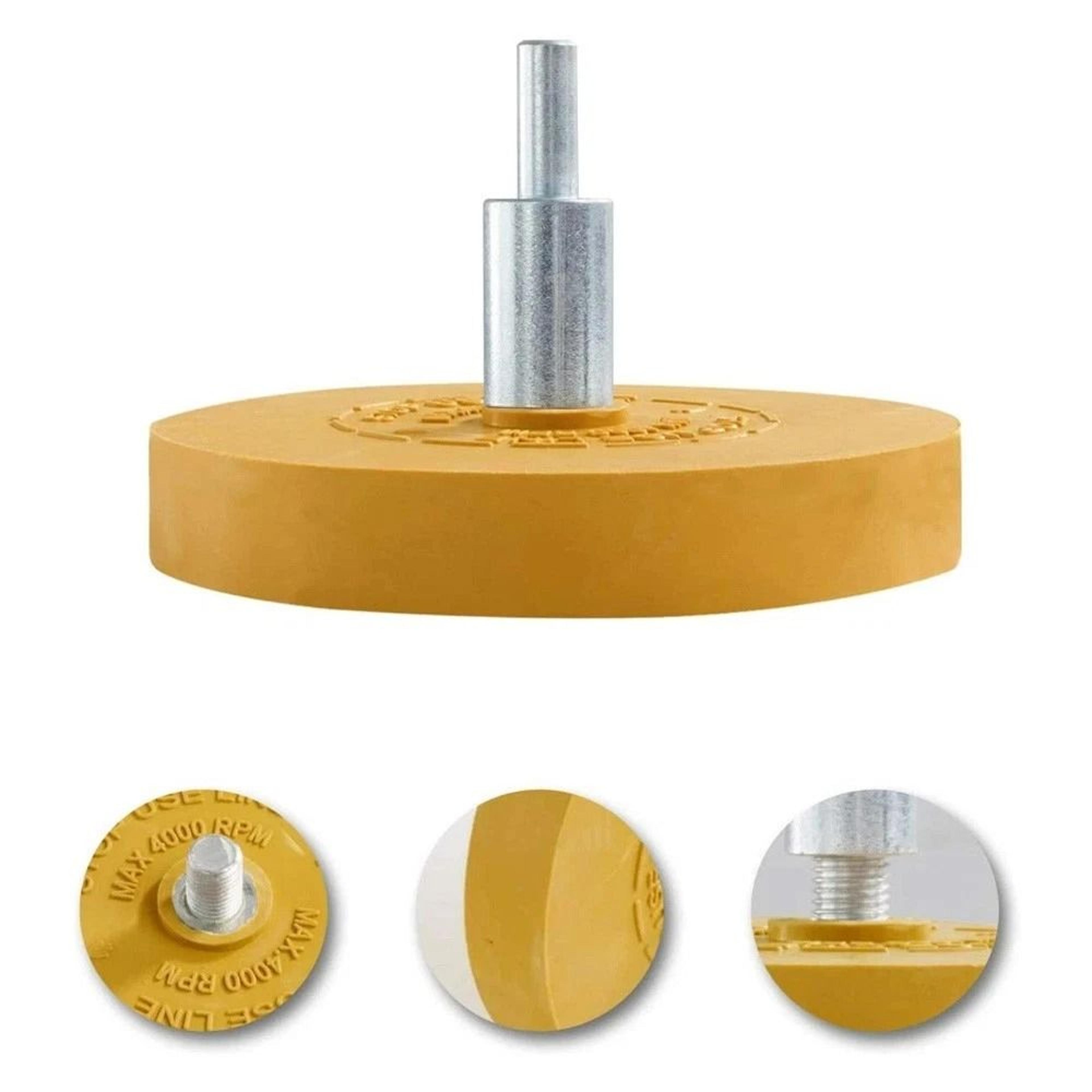 Car Decal Remover Tool Adhesive Rubber Eraser Wheel For Pinstripe Sticker Removal 3
