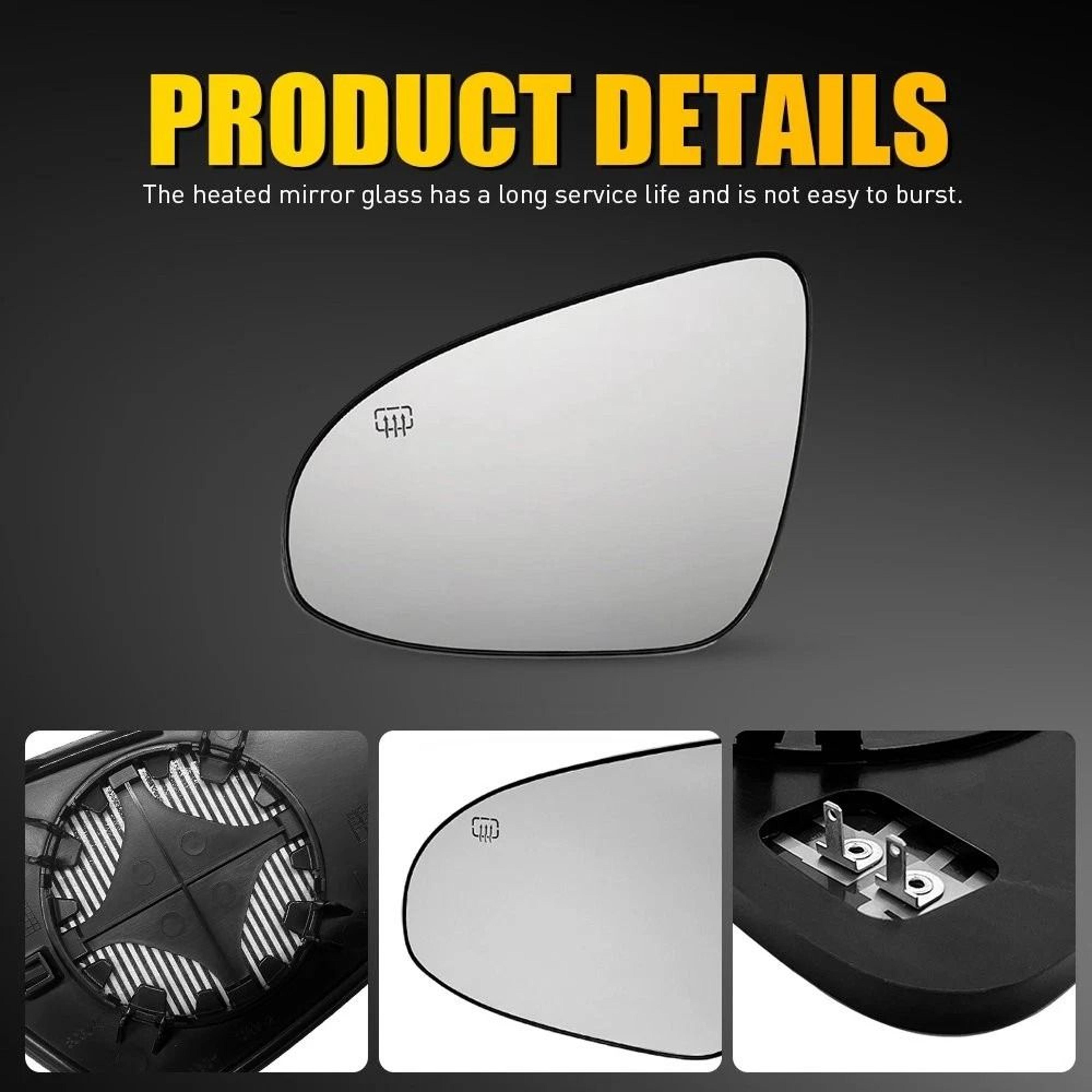 For Toyota Corolla Left Driver Side Heated Mirror Glass Replacement Premium Quality Easy Install 9