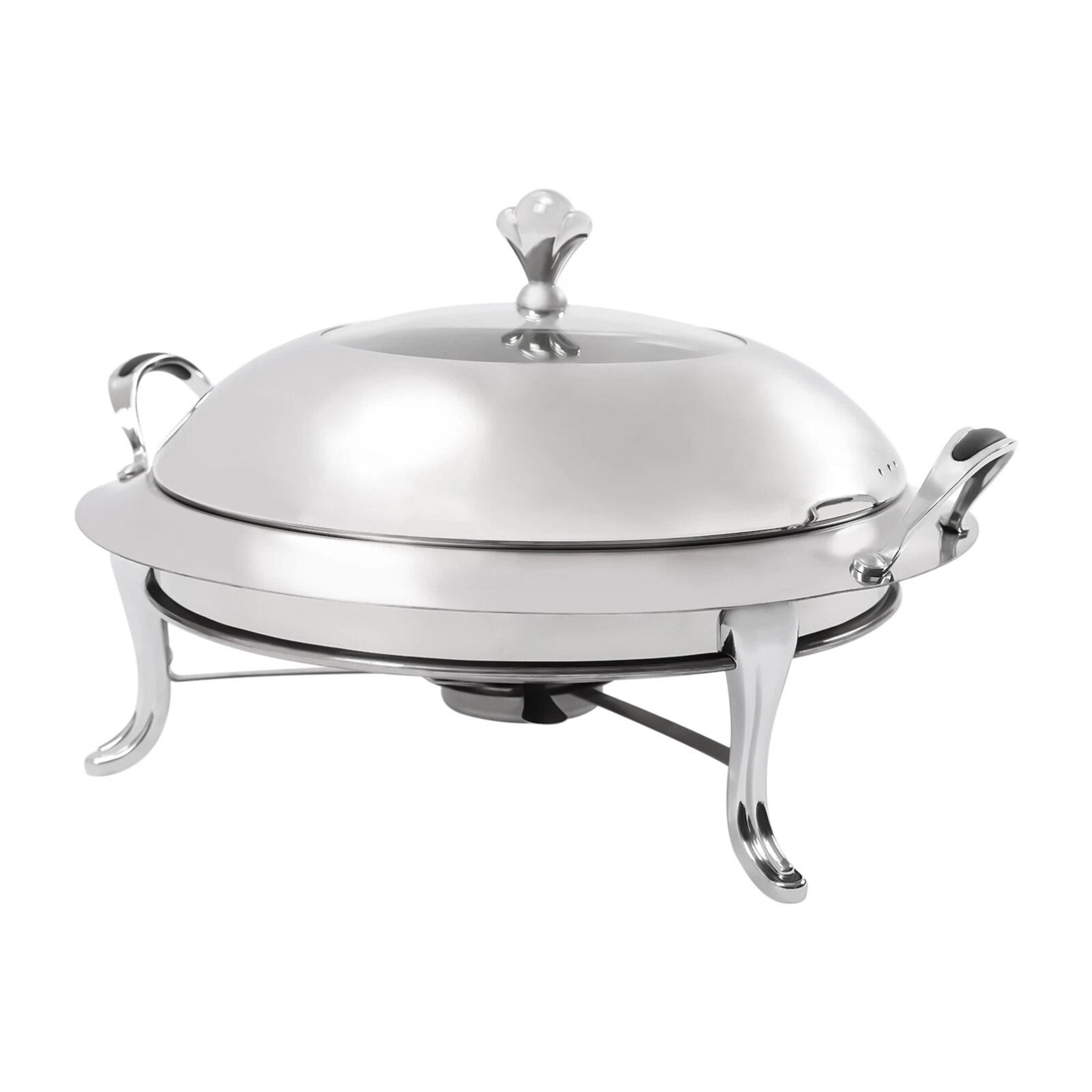 Premium Round Stainless Steel Buffet Chafing Dish Food Warmer  Server Set 9
