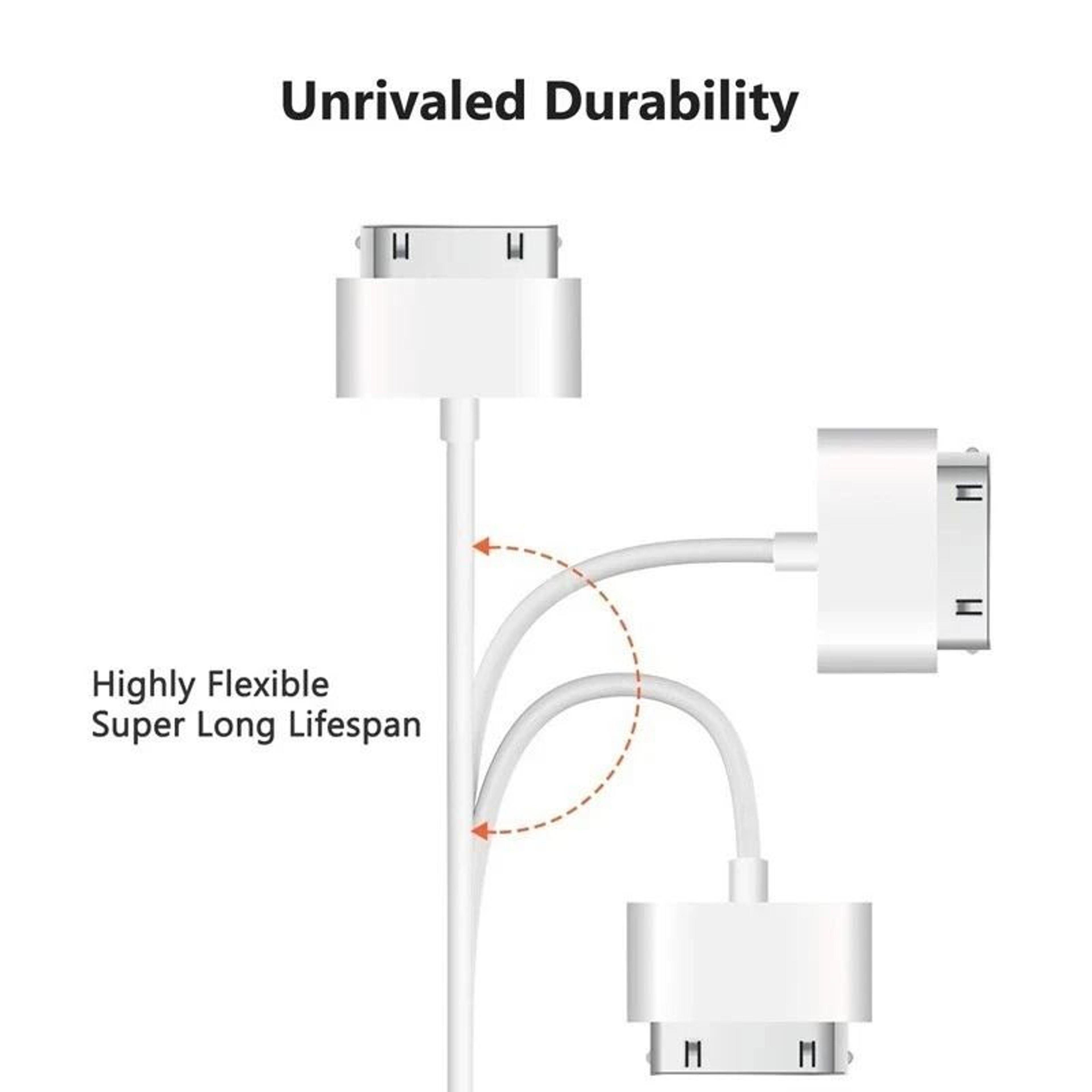 Premium Pin USB Cable Fast Charging  Data Sync For IPhone IPad  IPod 3