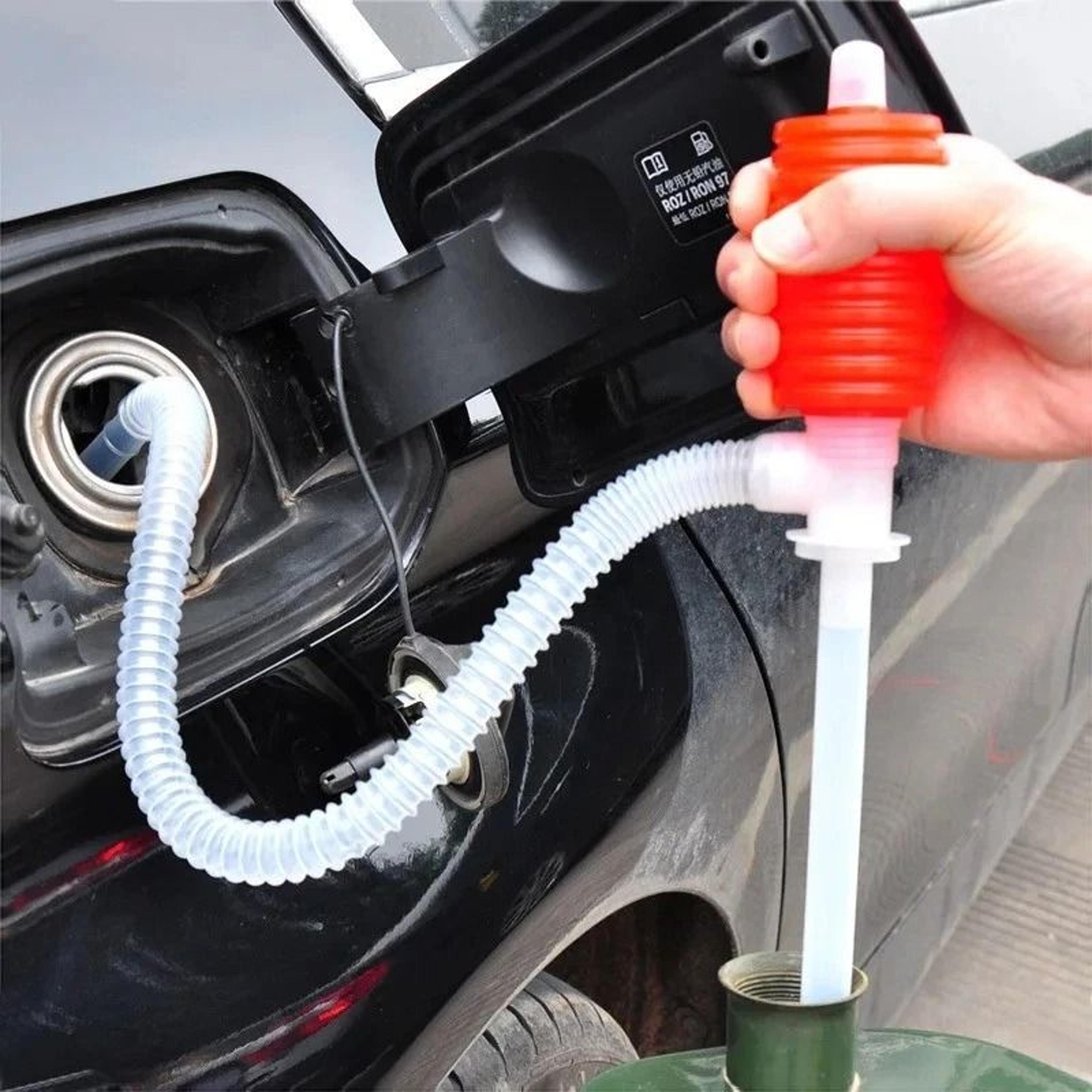 heavy duty manual fuel transfer pump hand siphon for oil, gas & diesel