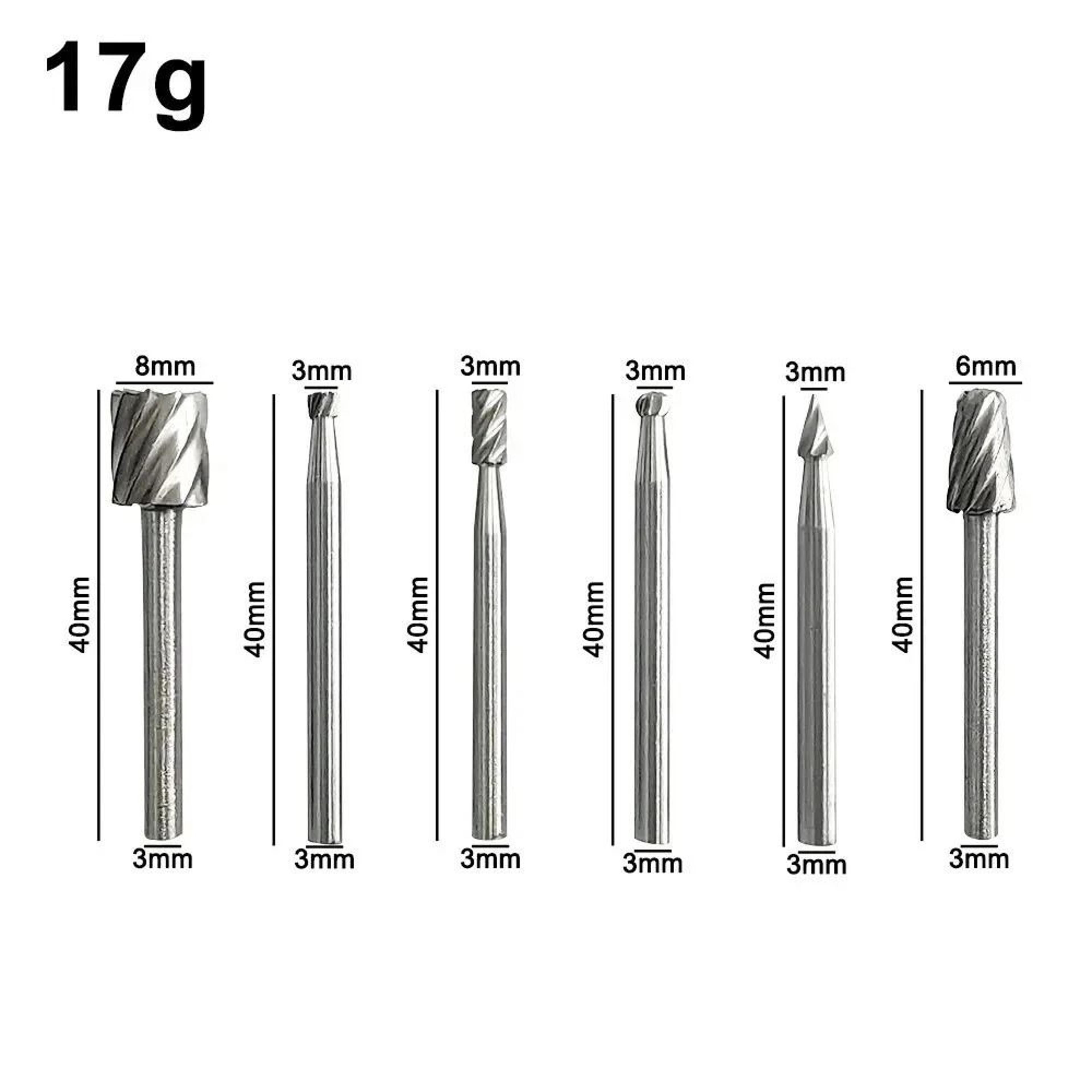 Precision HSS Rotary File Set For Woodworking  DIY Detail Trimming 3