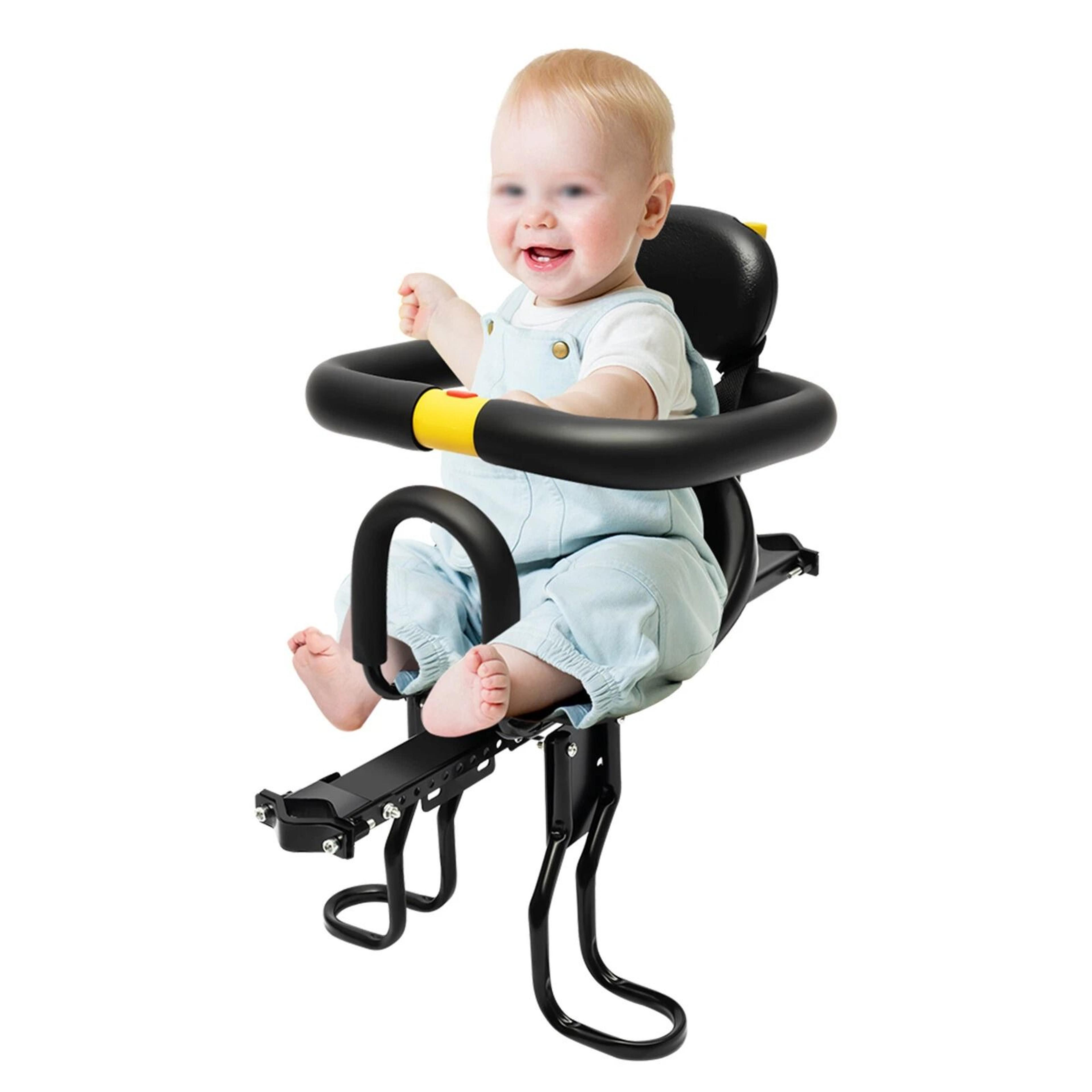 premium front mounted child bike seat safe & comfortable toddler bike seat