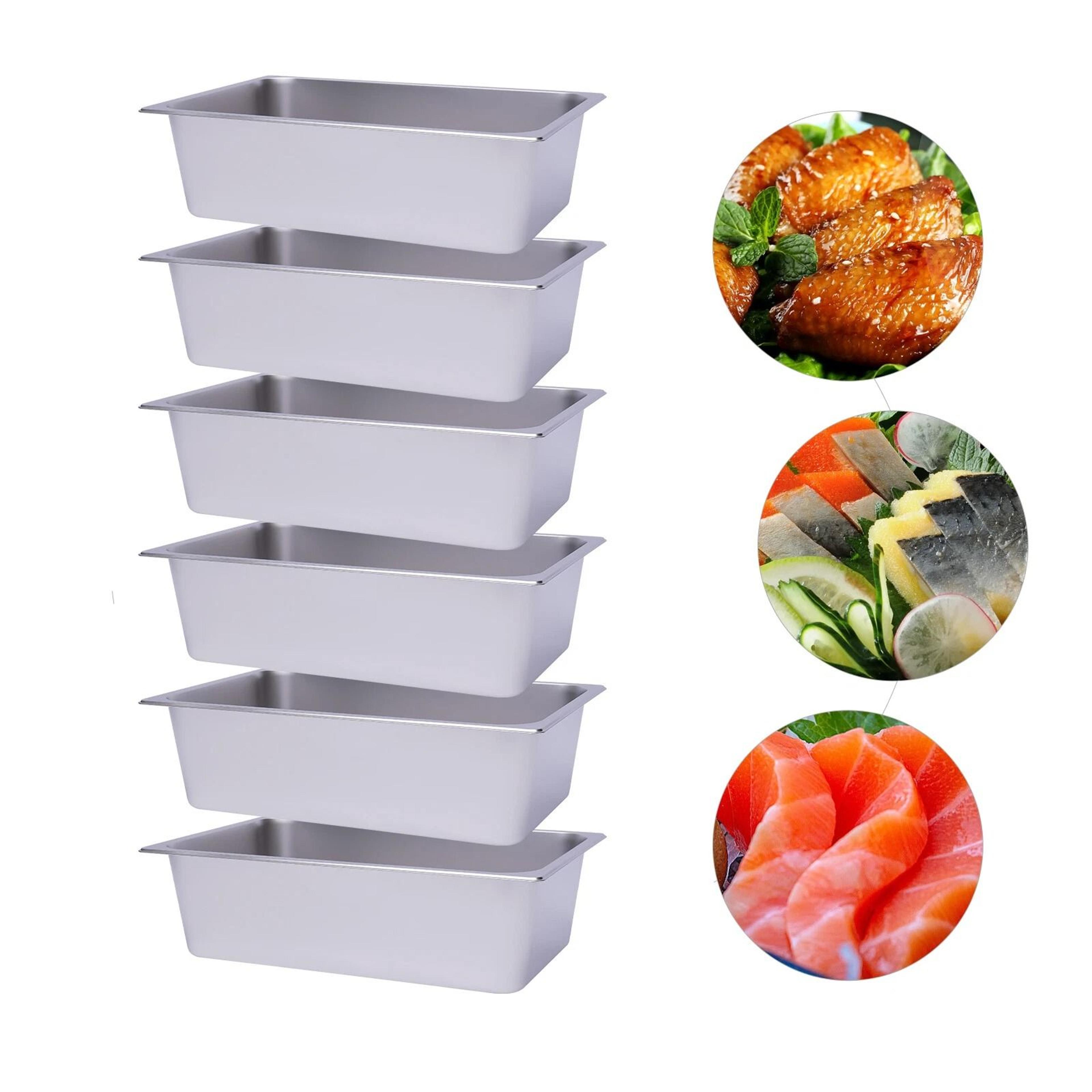 Premium Full Deep Stainless Steel Hotel Food Prep Pans Steam Table Set 1