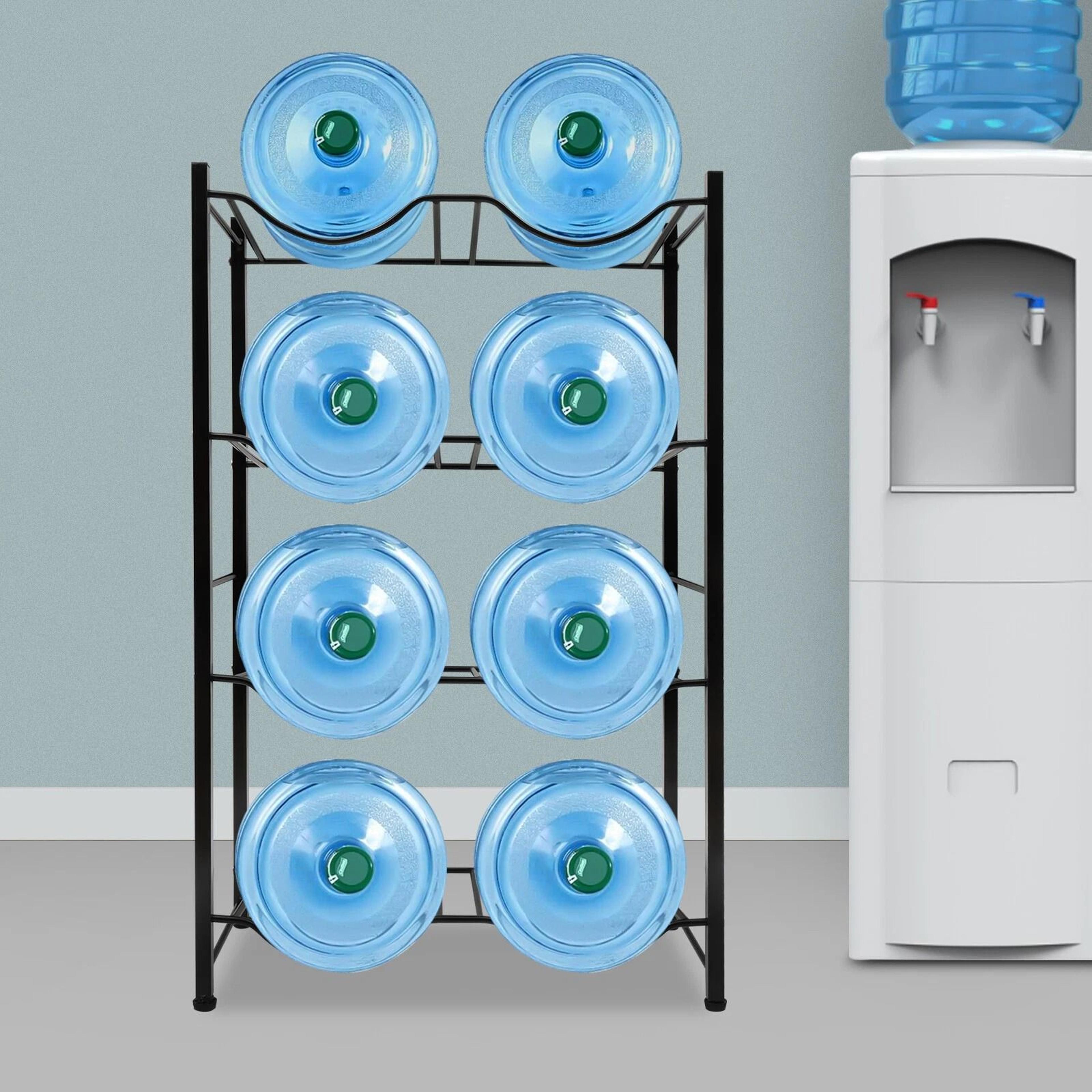 gallon water bottle rack organizer heavy duty water jug storage stand