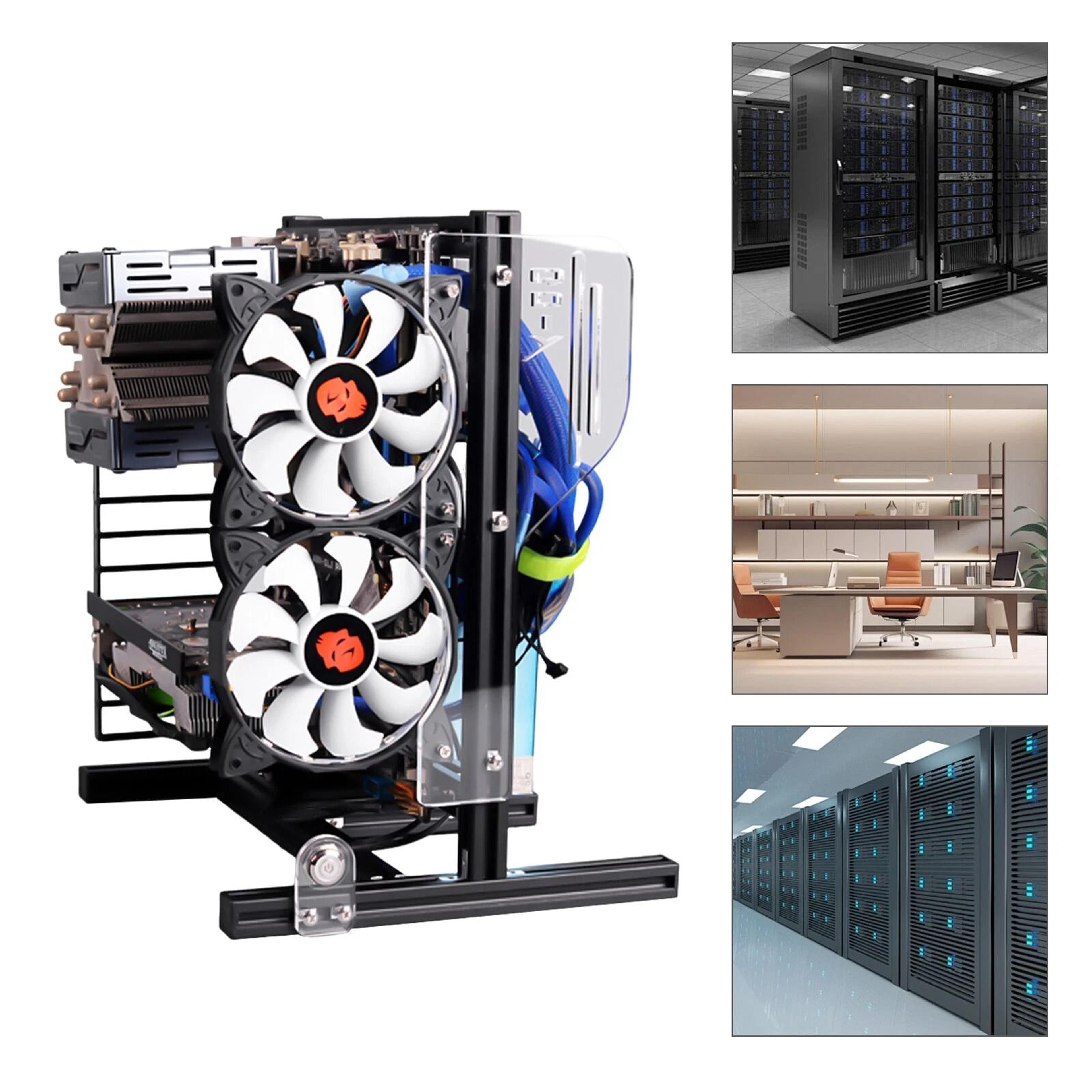 Open Frame PC Test Bench ATX ITX MATX Open Air Computer Case For Hardware Testing 4
