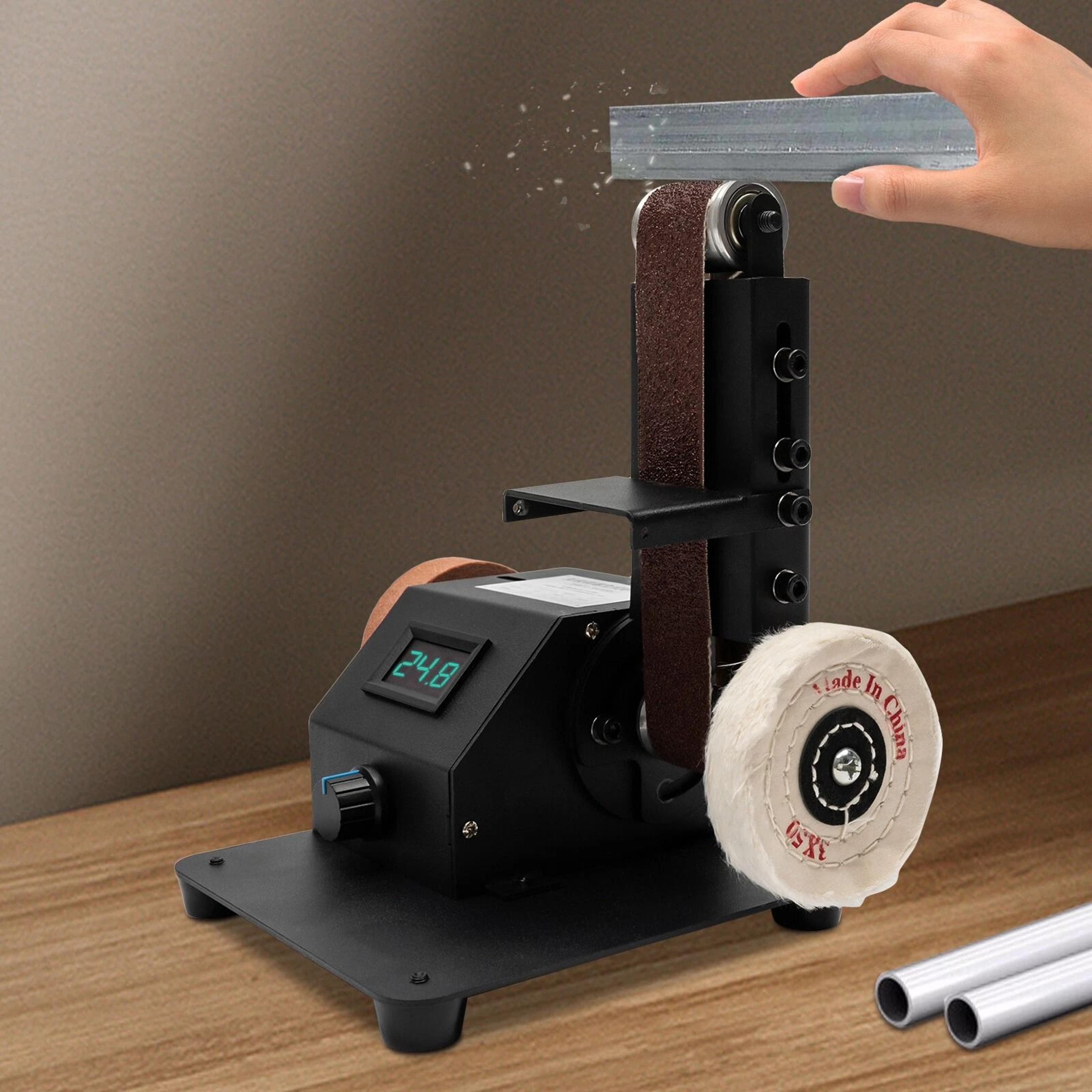 mini electric belt sander knife sharpener machine diy polishing grinder tool