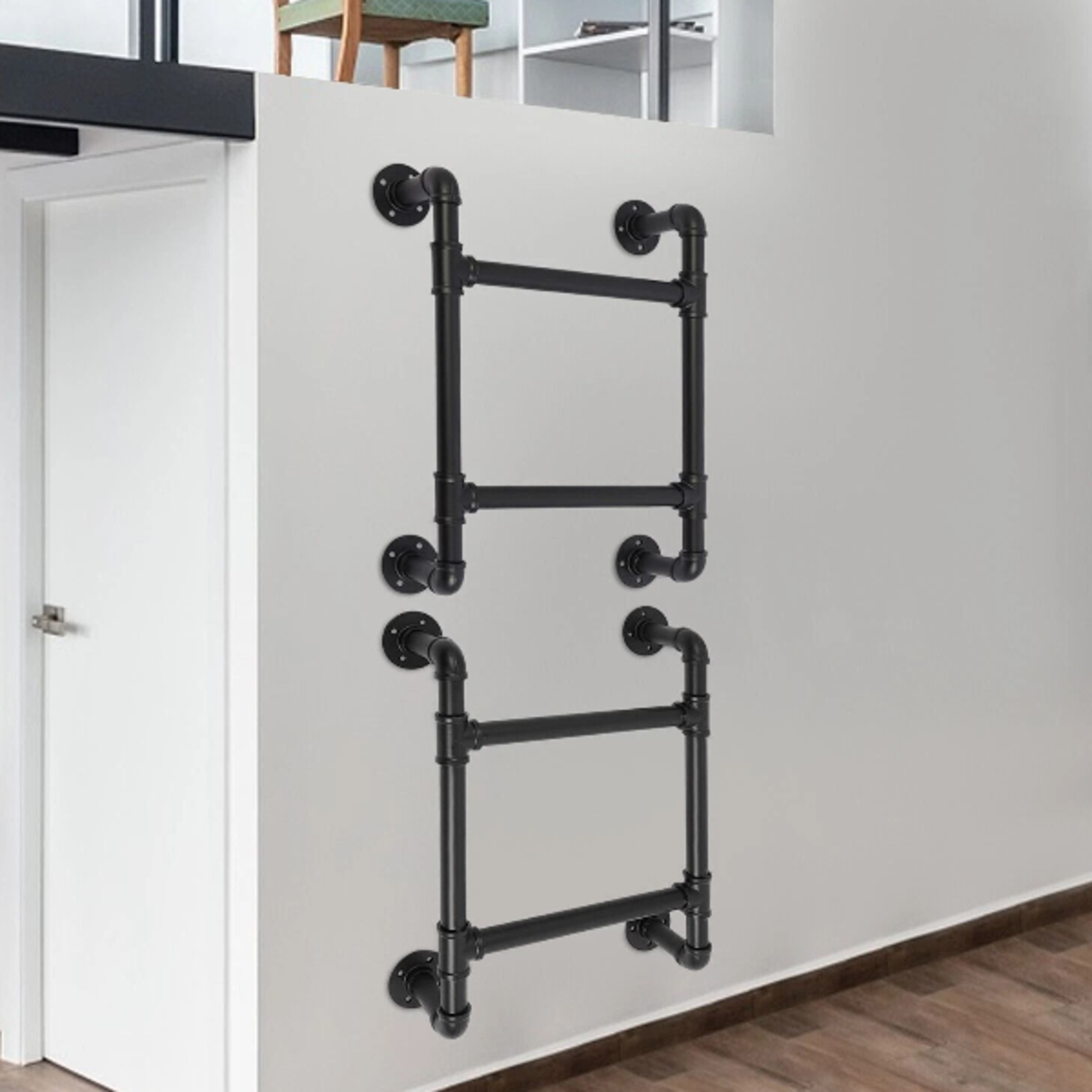 heavy duty wall mounted loft ladder for rv bunks attics and space saving access