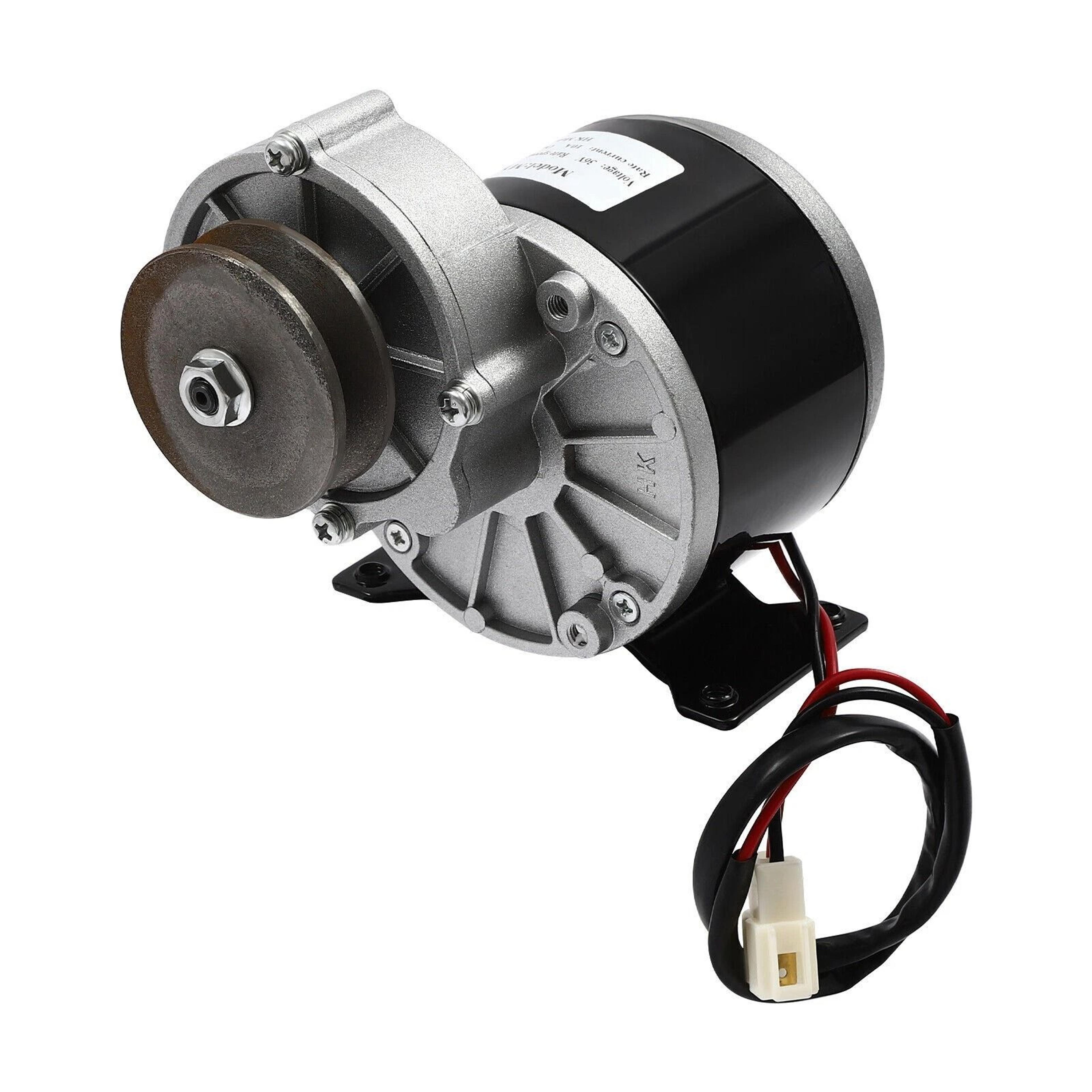 dc gear motor with belt pulley high torque brushed electric motor